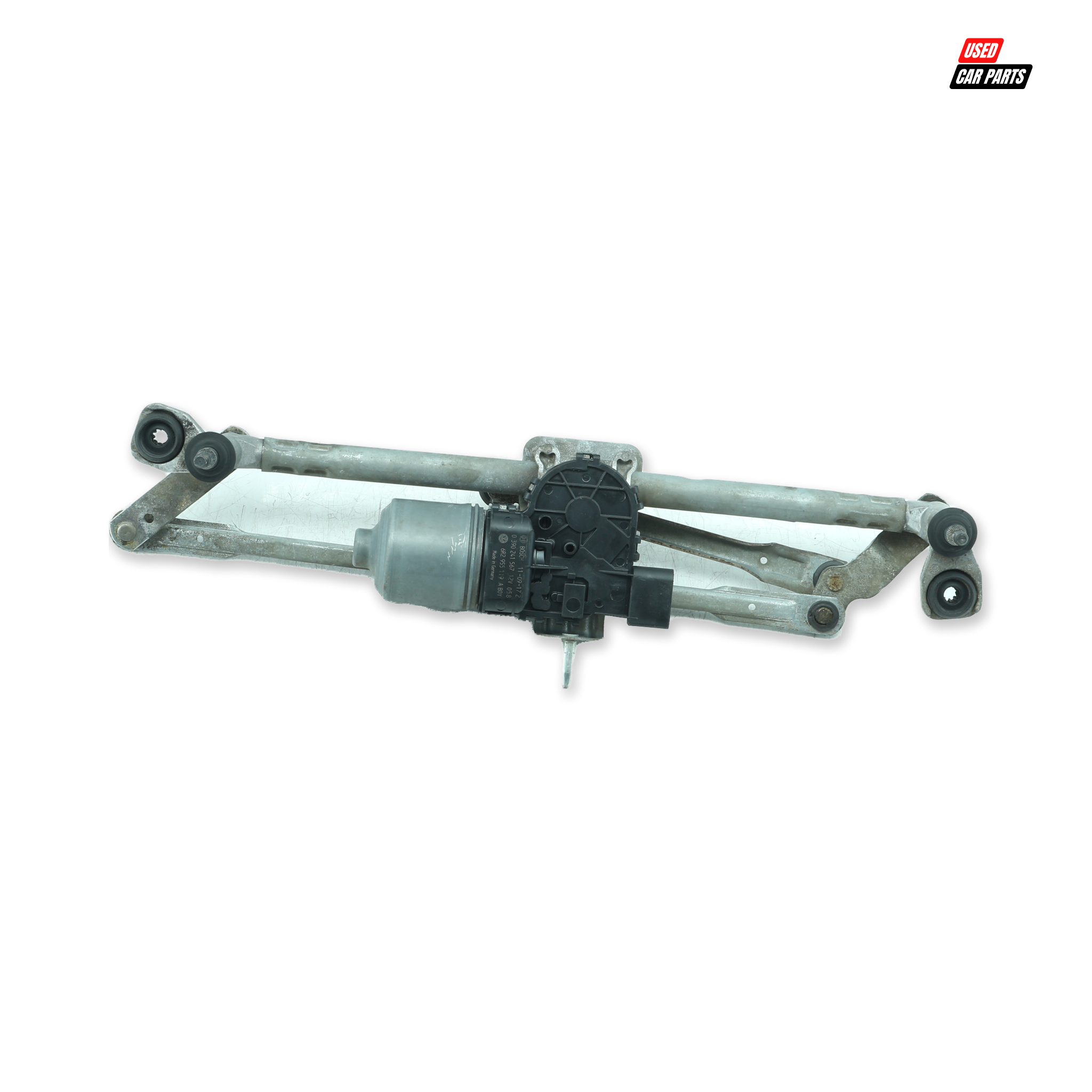 Used Wiper Motor With Linkage (Part Number 6R2955119A) for 2009 Volkswagen Polo Mk5 Hatchback TDI