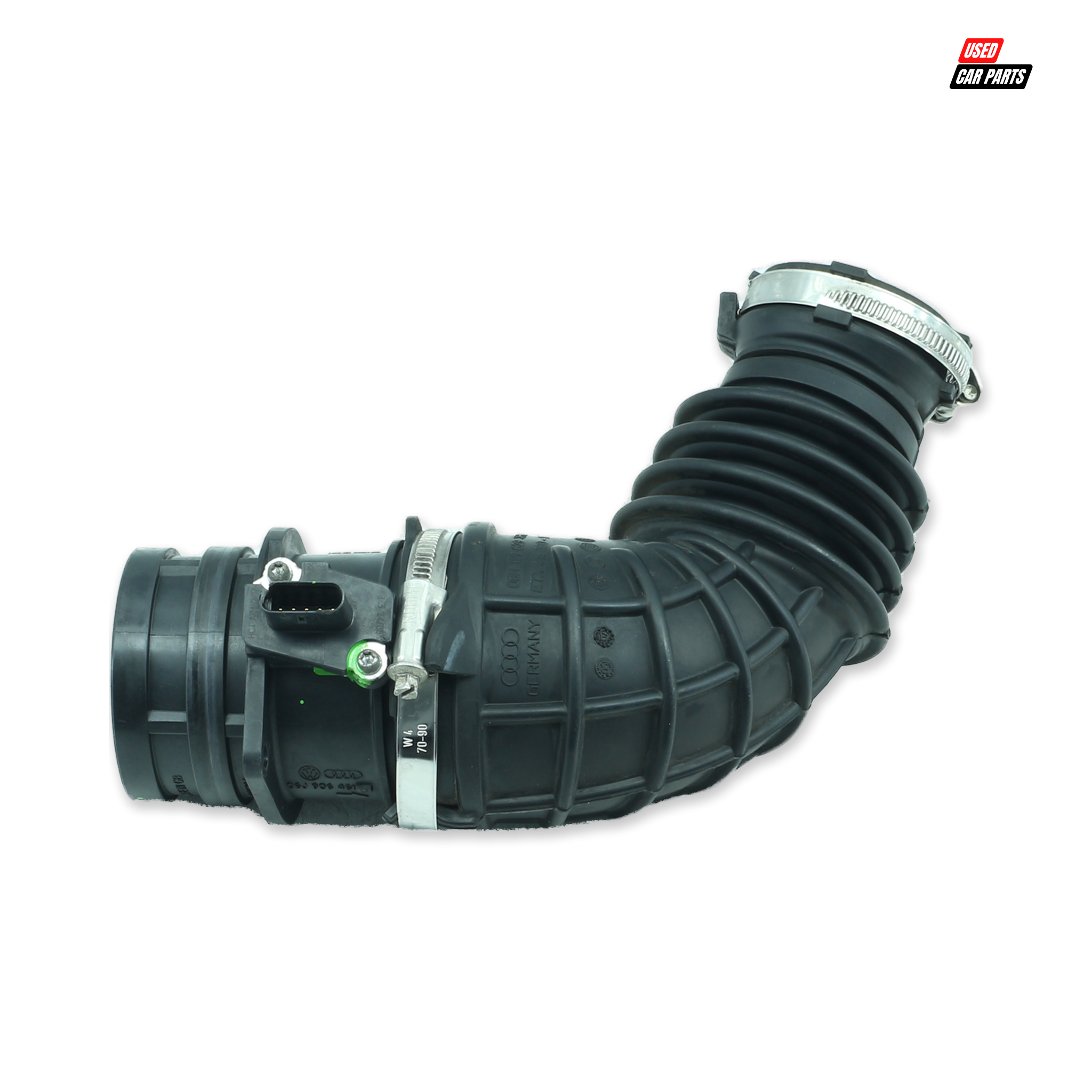 Used Mass Air Flow Sensor (Part Number 06J906461D) for 2008 AUDI A4