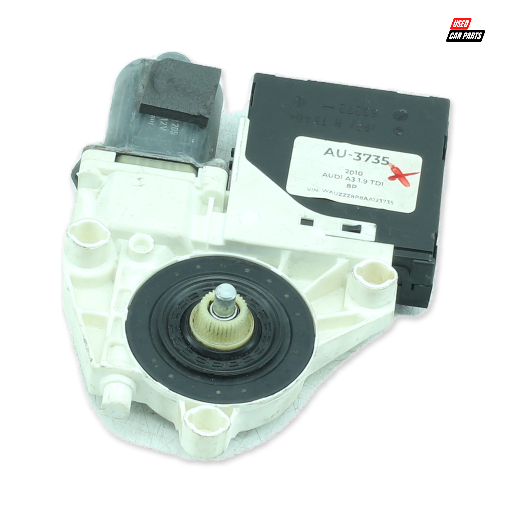 Used Passengers Side Front Window Motor (Part Number 8P0959801N) for 2010 AUDI A3