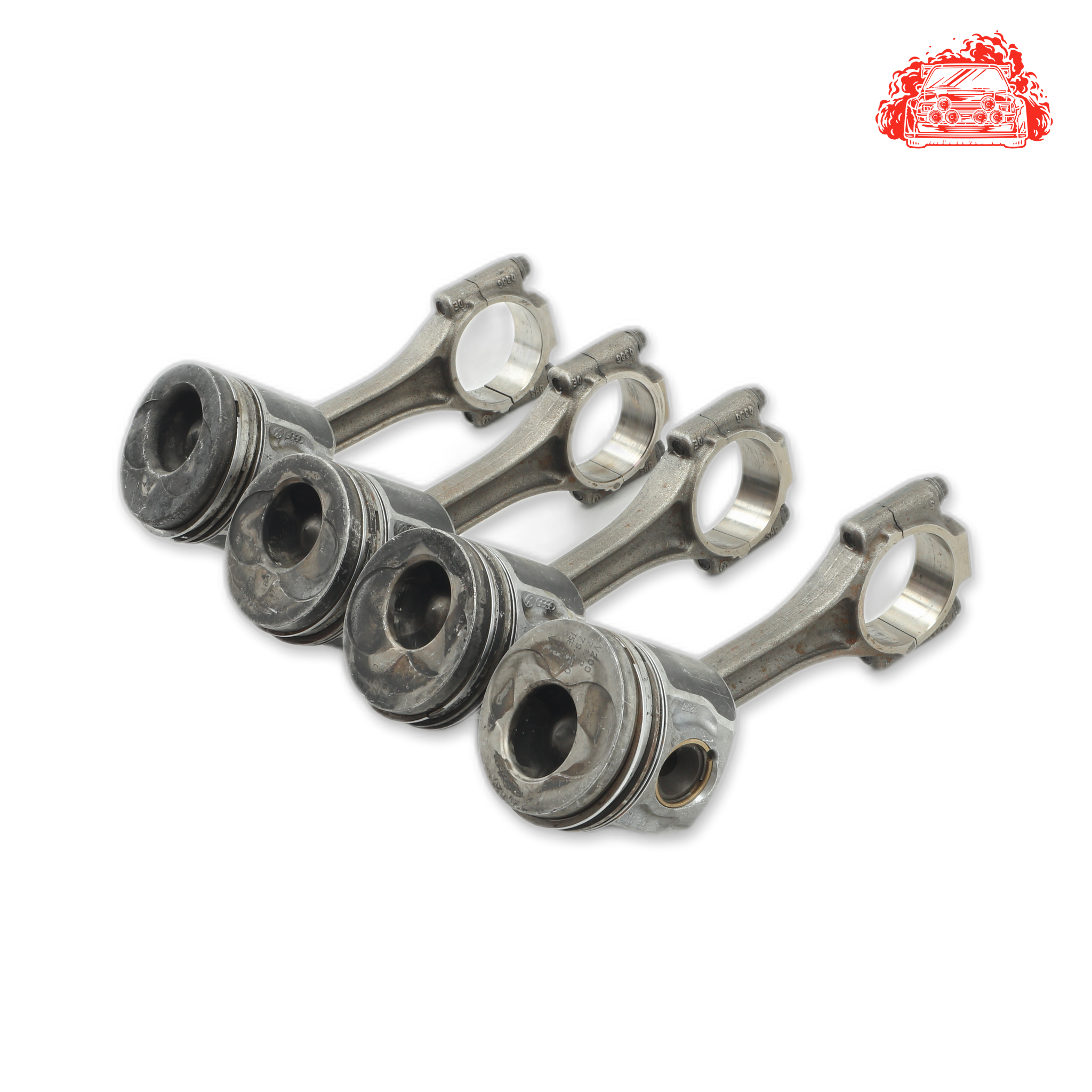 Used AUDI A3 Pistons and Conrods Set - OEM Part 0386DE