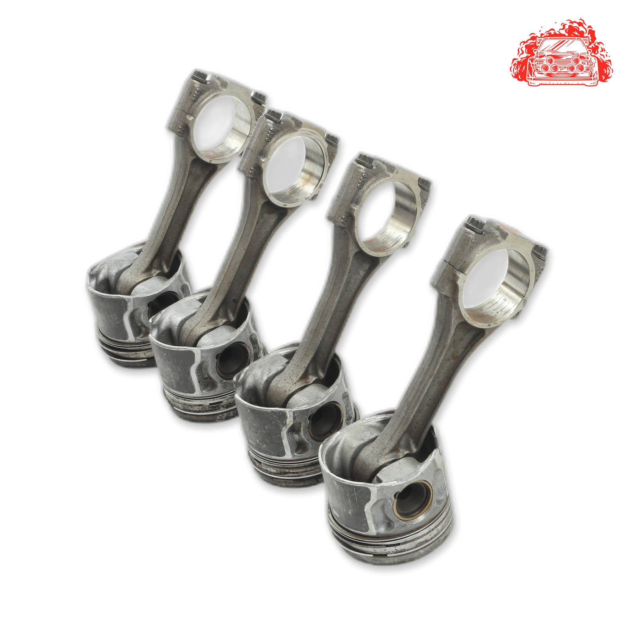Used AUDI A3 Pistons and Conrods Set - OEM Part 0386DE