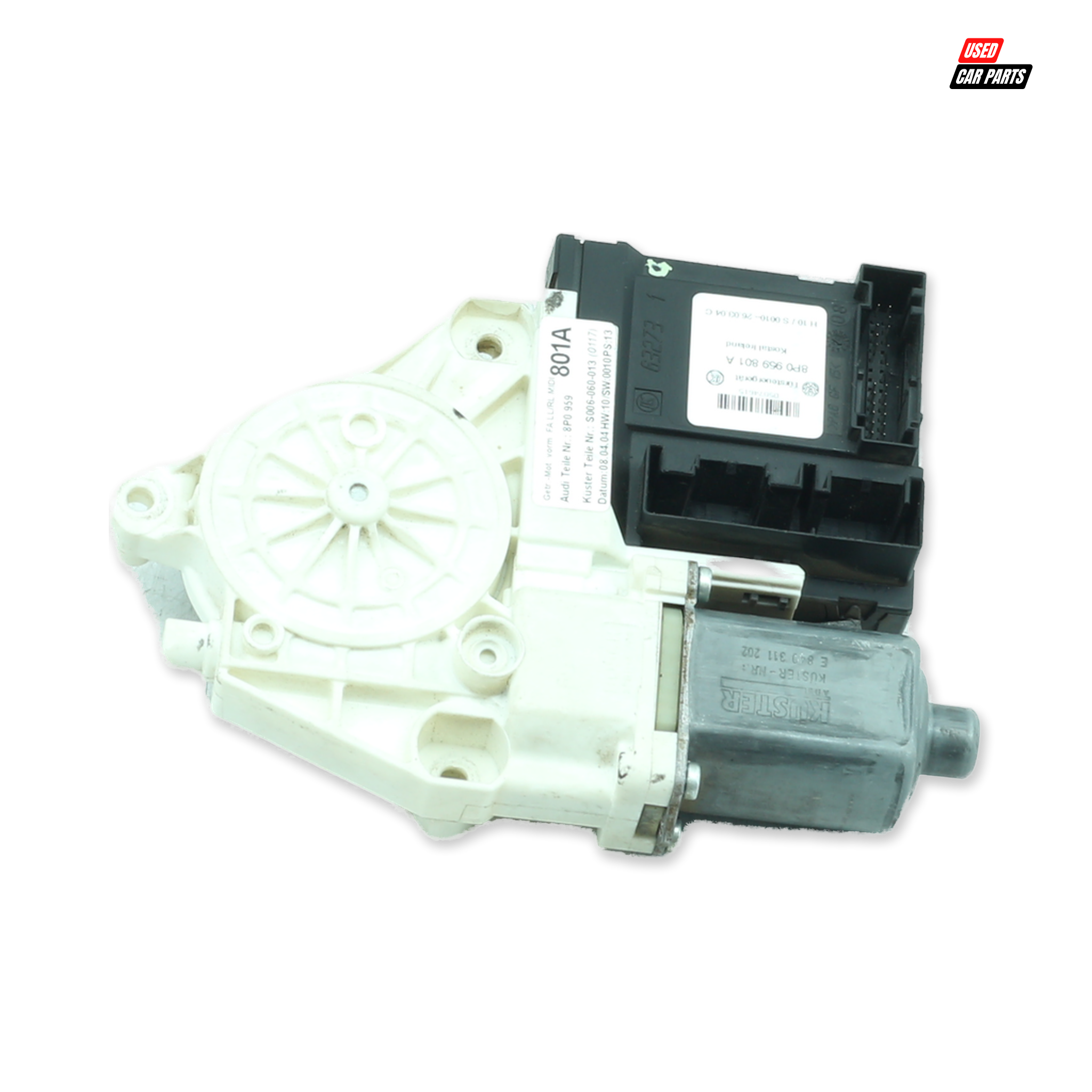 Used Drivers Side Front Window Regulator (Part Number 8P0959801A) for 2002 AUDI A3