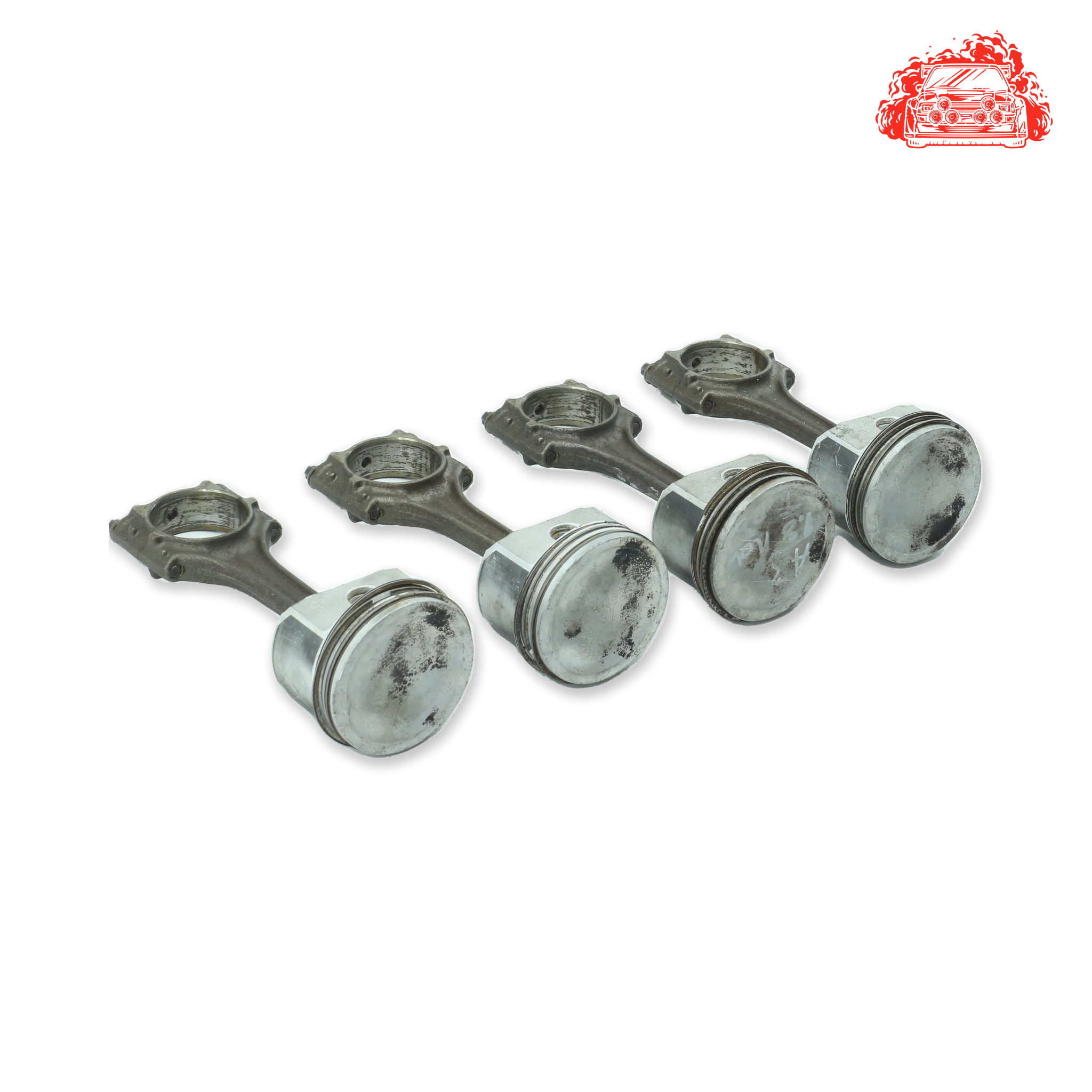 Used AUDI A3 Pistons and Conrods Set - OEM Part 06BA