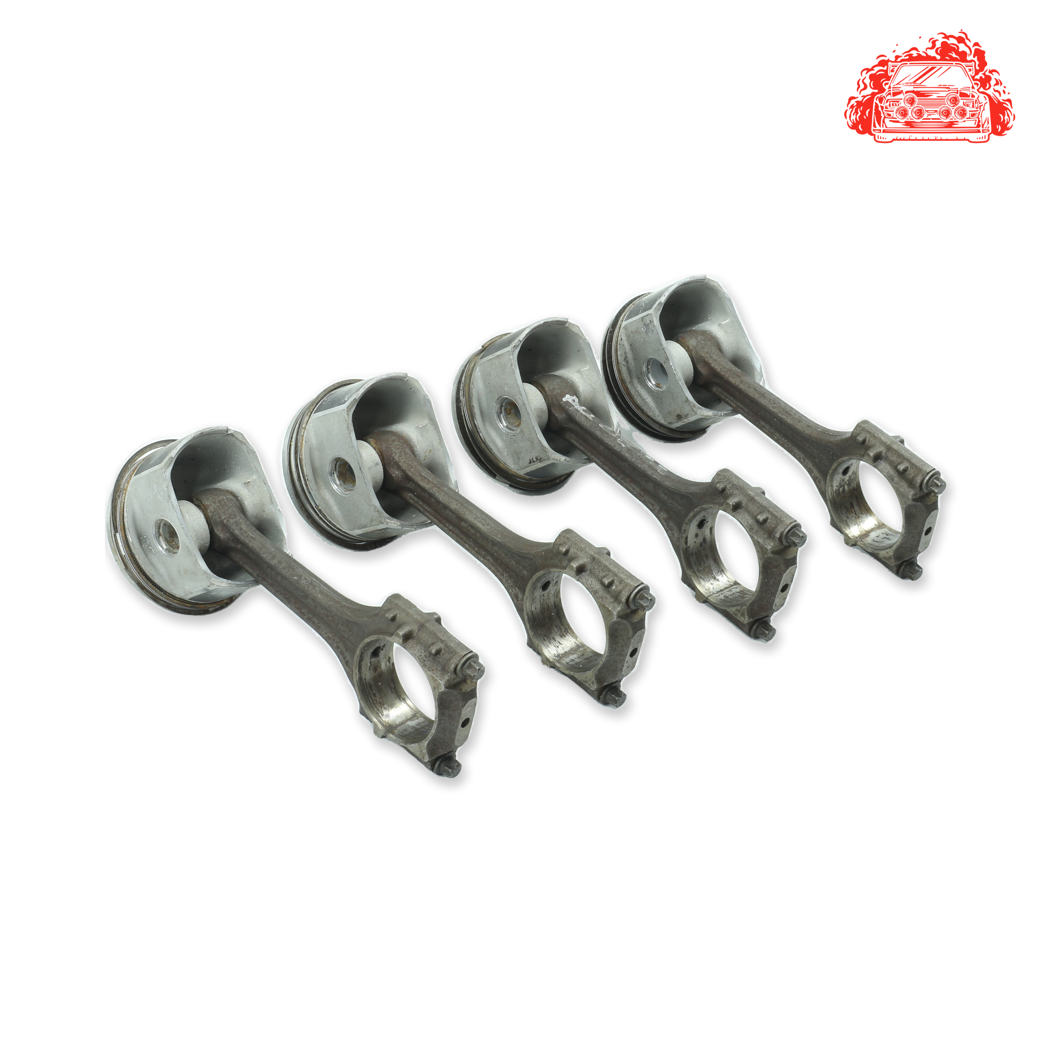Used AUDI A3 Pistons and Conrods Set - OEM Part 06BA
