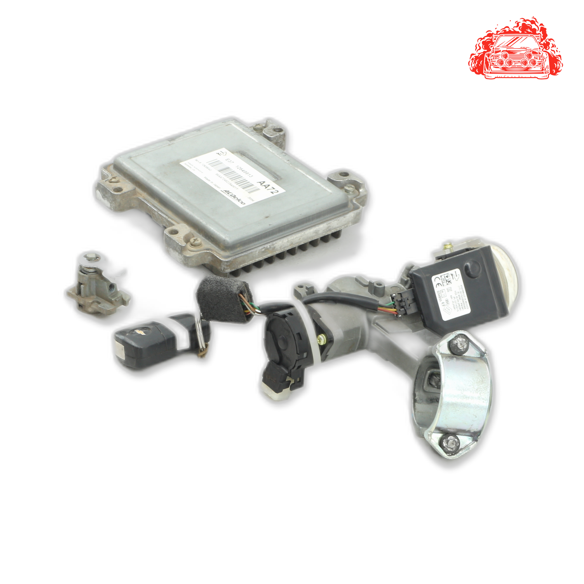 Used Chevrolet Captiva 2.4 LT White ECU Ignition Keys Barrels