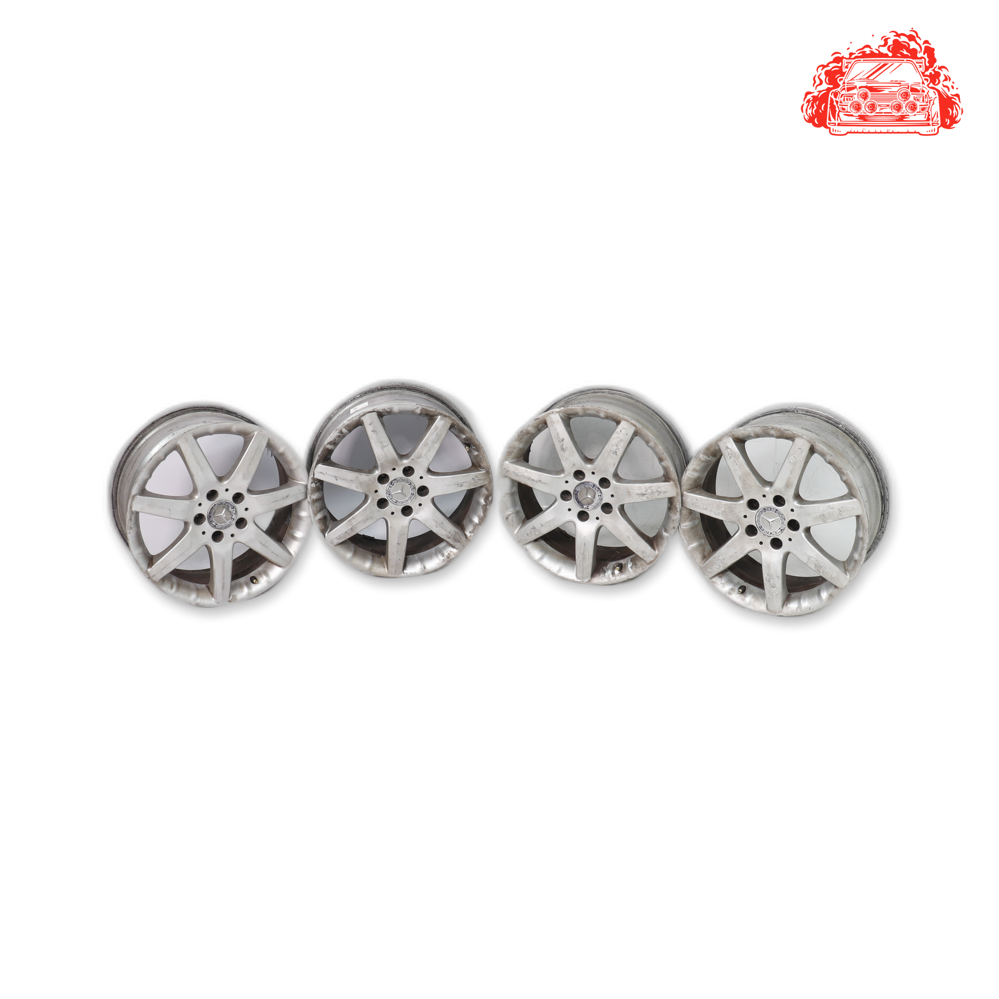 Used Mercedes-Benz C230K COUPE A/T Rim Set 5 Stud 112 Pcd 17 Inch A2034011802