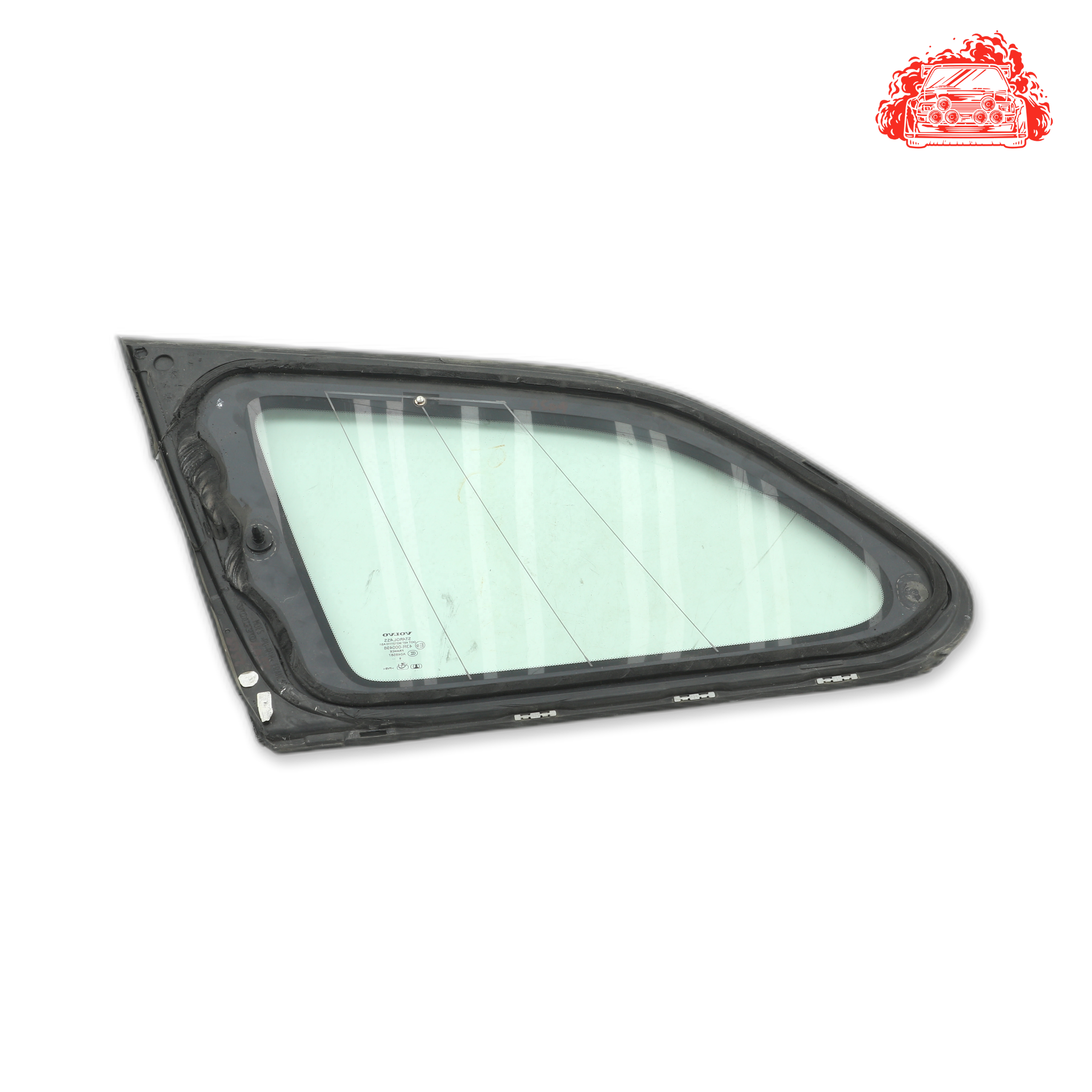 Used Volvo XC60 D5 Geartronic Driver Side Rear Quarter Window - OEM Part 43R000498