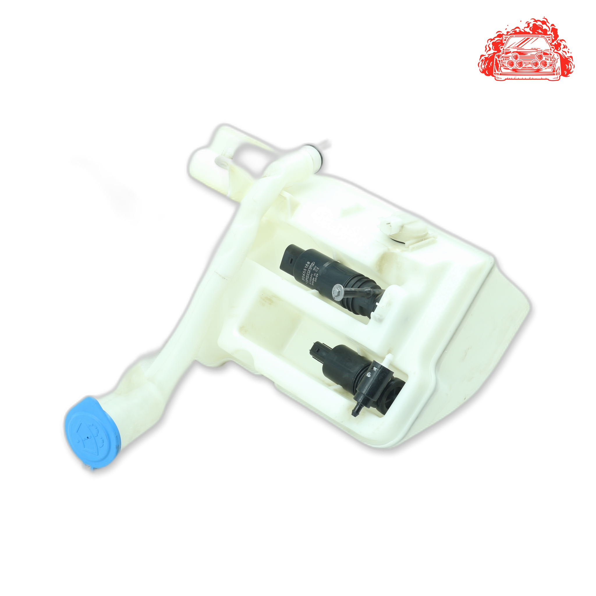 Used Volvo XC60 D5 Geartronic Front Windshield Washer Fluid Reservoir - OEM Part 30753424,30784333