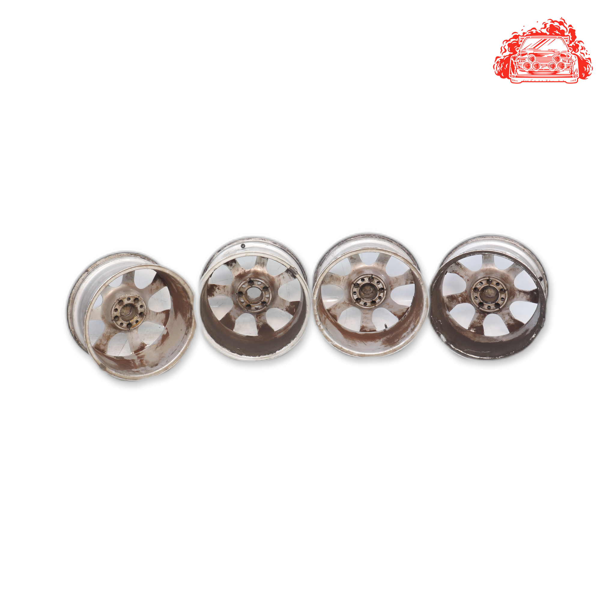 Used Salvaged Rim Set 5 Stud 112 Pcd 17 Inch - Part Number 8R0601025G