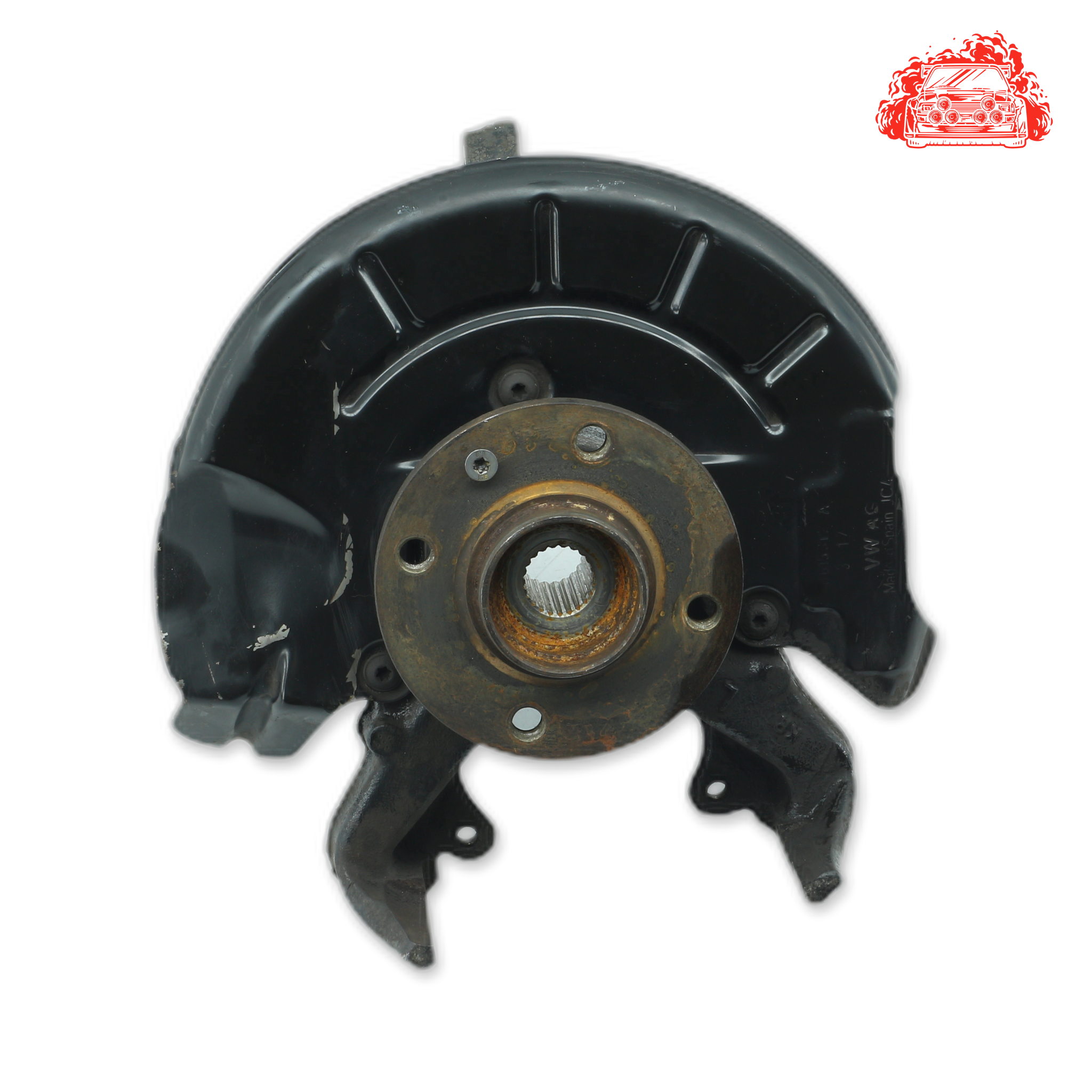 Used VOLKSWAGEN Up cross Passenger Side Front Knuckle Hub - OEM Part 1S0407255D