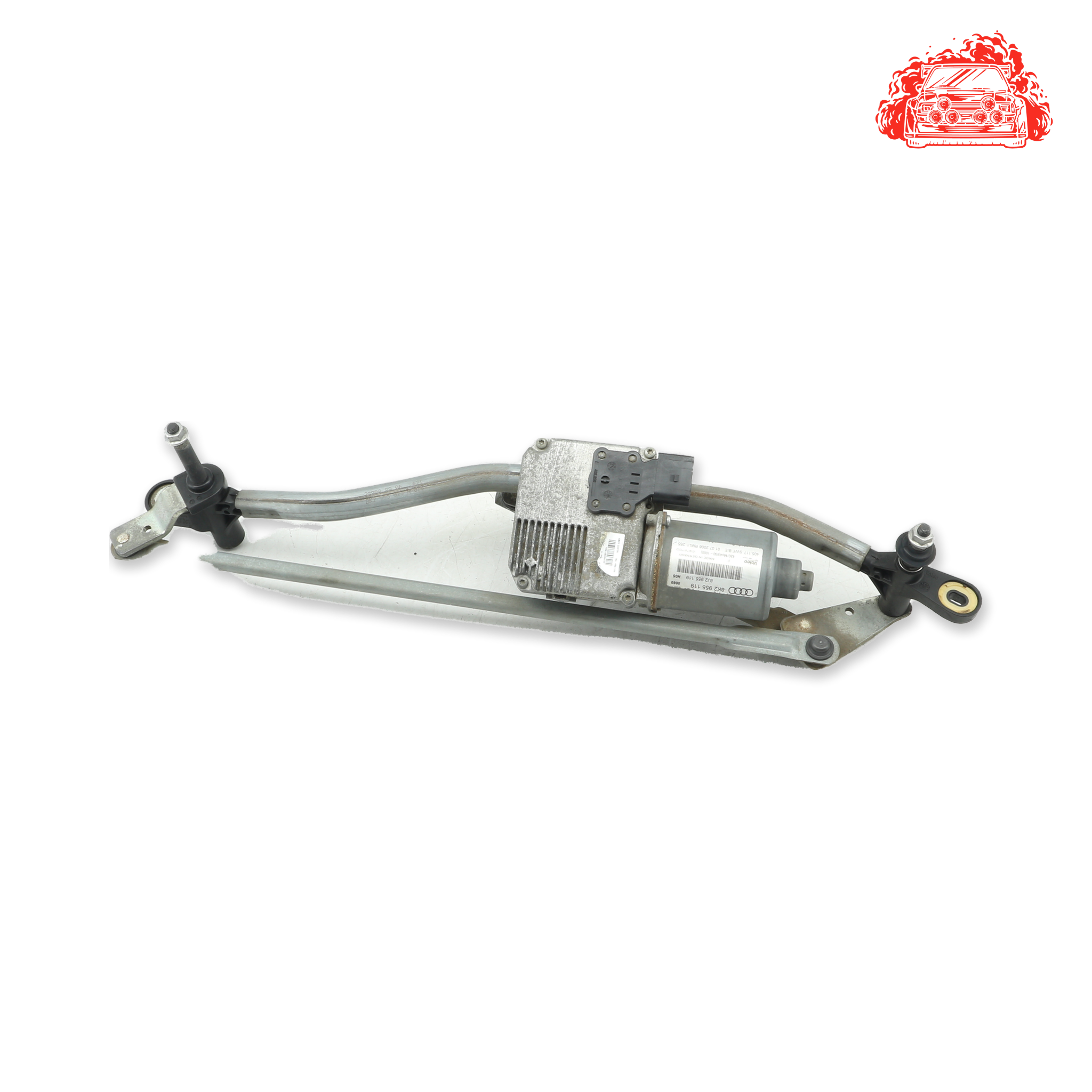 Used AUDI A4 Front Wiper Mechanism & Motor - OEM Part 8K2955119