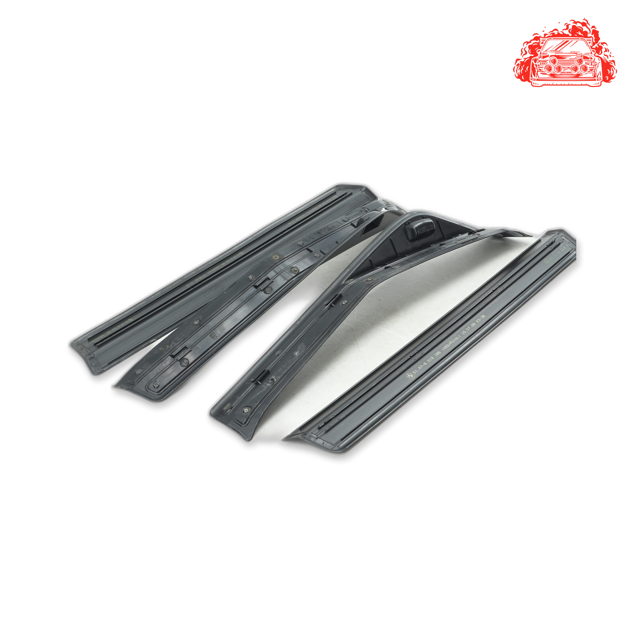 Used BMW 320i A/T (E46) Door Sill Trim Strip Set - OEM Part 51478219186