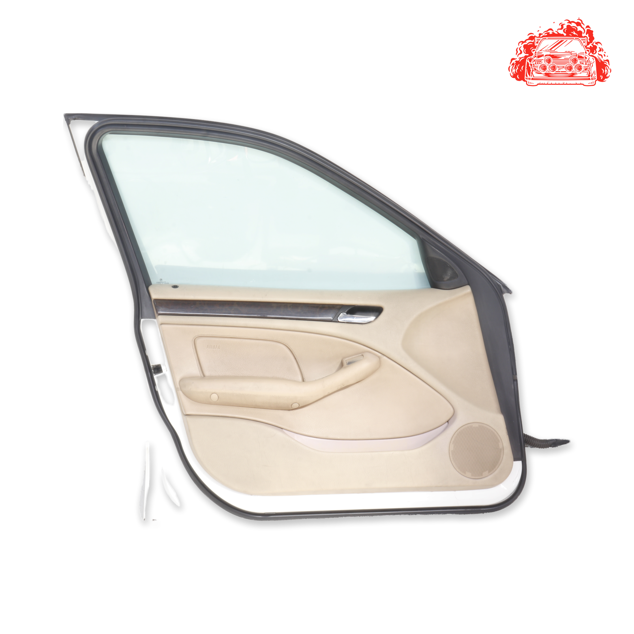 Salvaged BMW 320i A/T (E46) Passenger Side Front Door