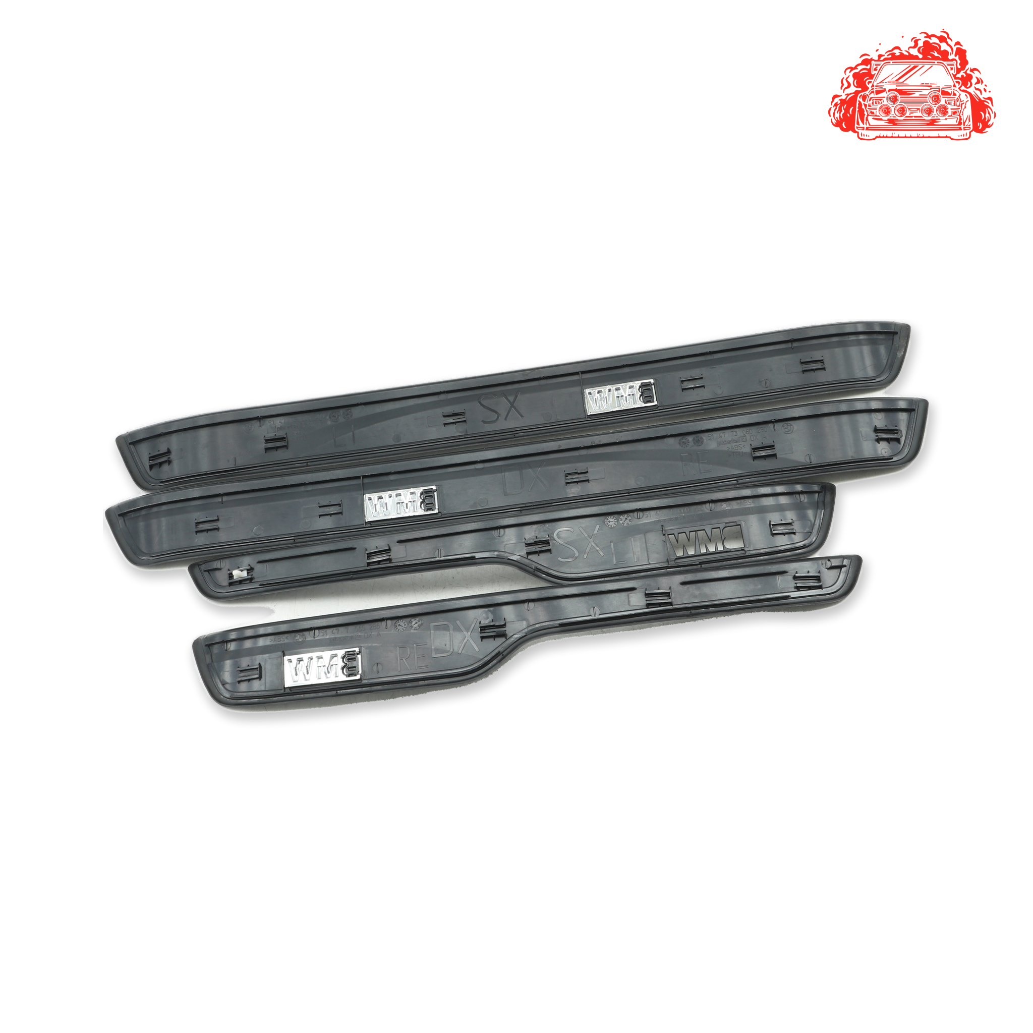 Used BMW 320i A/T (E90) Door Sill Trim Strip Set - OEM Part 51477060286