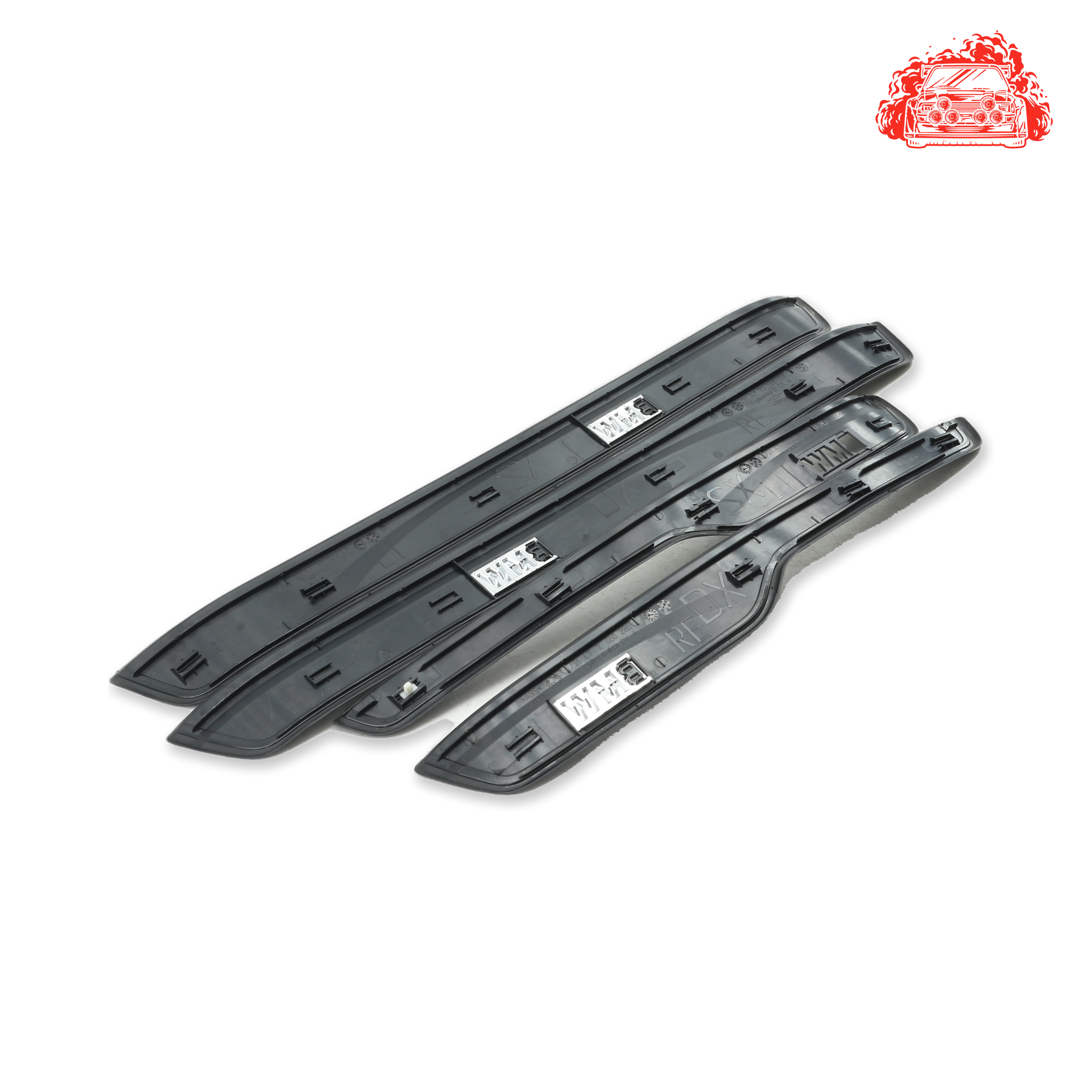 Used BMW 320i A/T (E90) Door Sill Trim Strip Set - OEM Part 51477060286