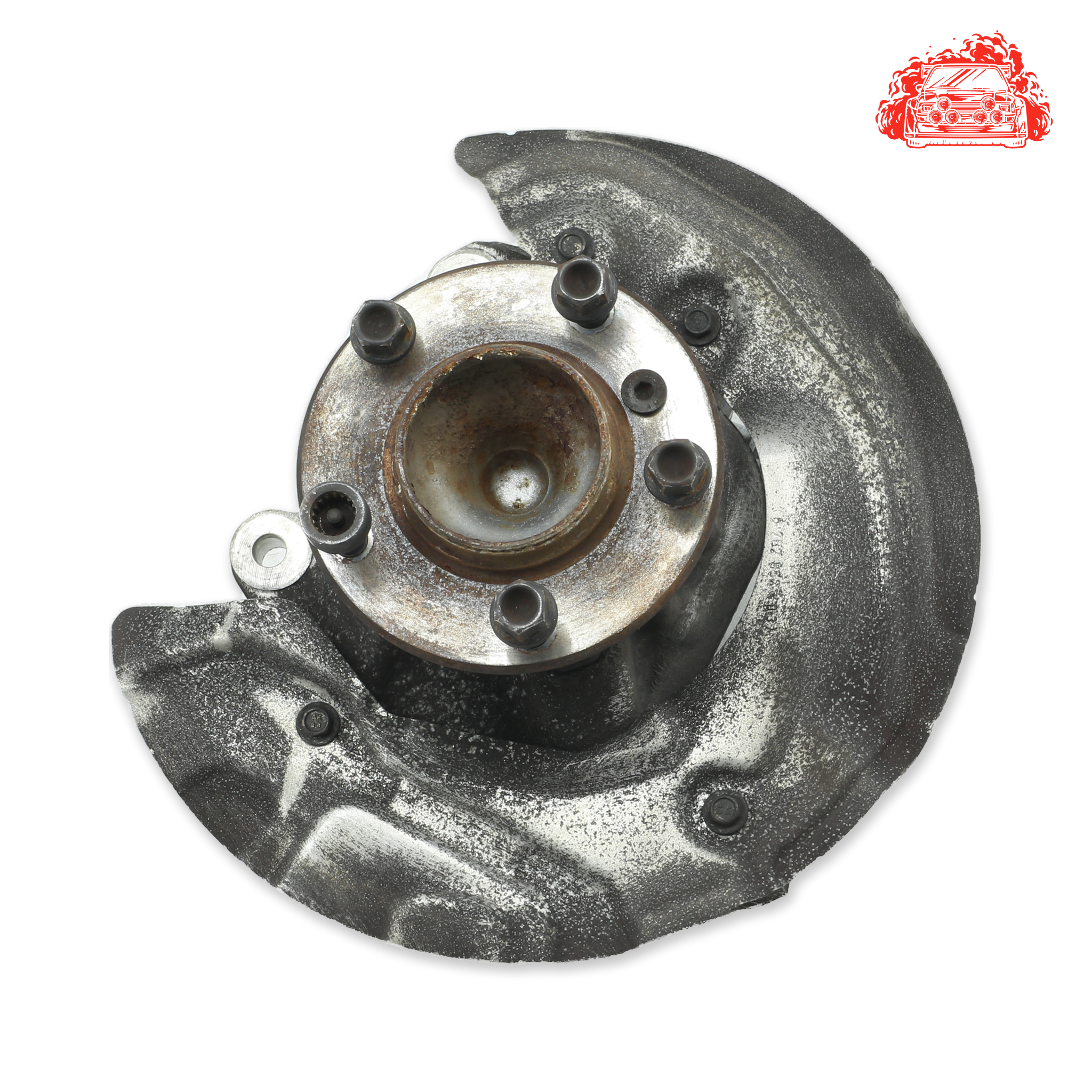 Used BMW 320i A/T (E90) Driver Side Front Knuckle and Hub - OEM Part 3121676444403
