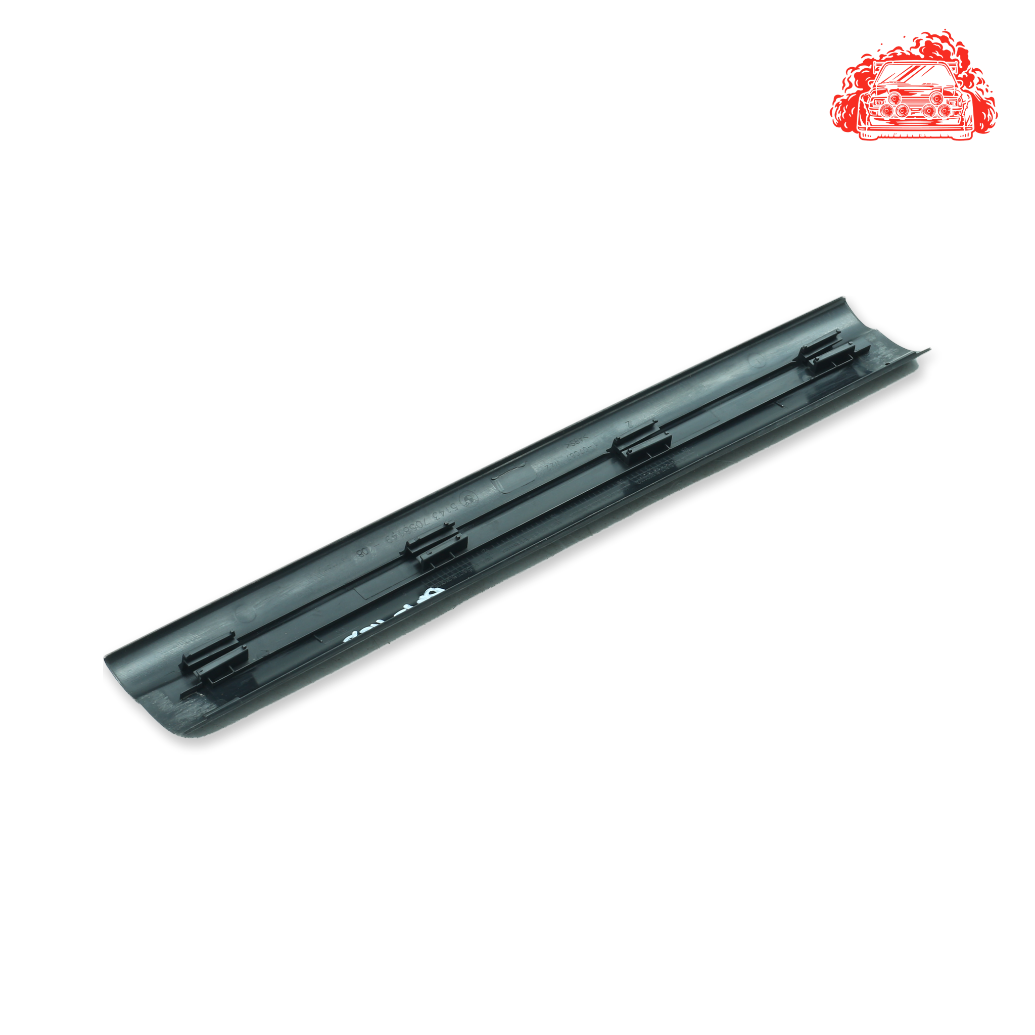 Used BMW 320i A/T (E90) Driver Side Front Sill Trim Strip Cover - OEM Part 51437058149