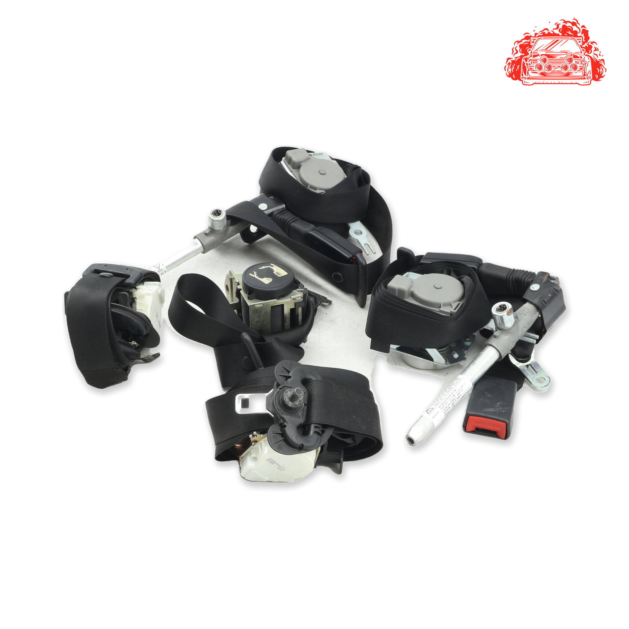 Used BMW 320i A/T (E90) Front/Rear Seat Belt Set - OEM Part S969753641