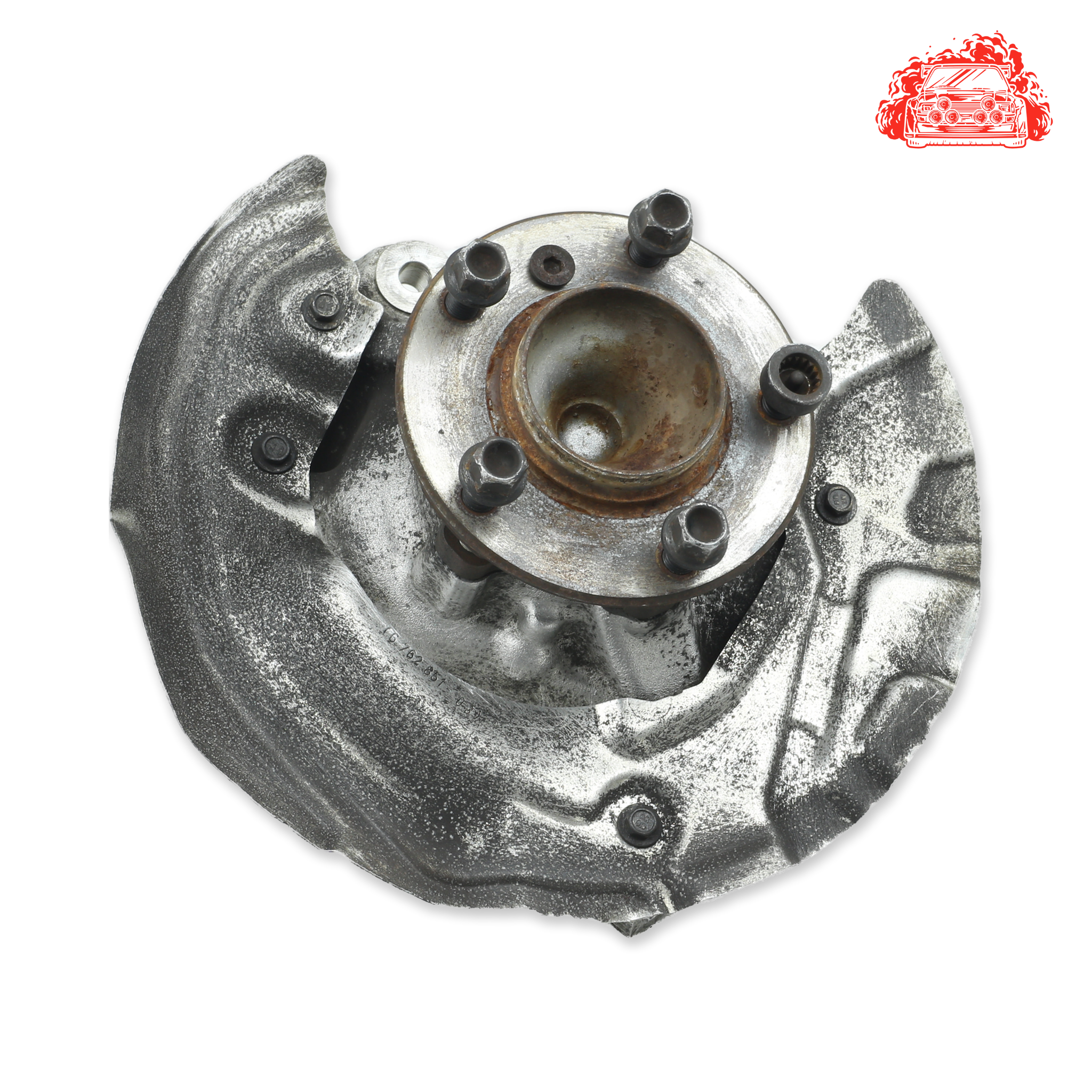 Used BMW 320i A/T (E90) Passenger Side Front Knuckle and Hub - OEM Part 3121676444303