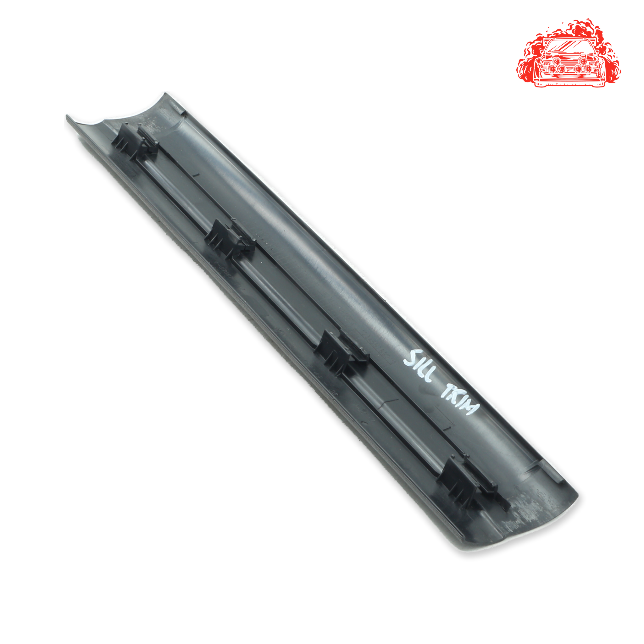 Used BMW 320i A/T (E90) Passenger Side Front Sill Trim Strip Cover - OEM Part 51437058149