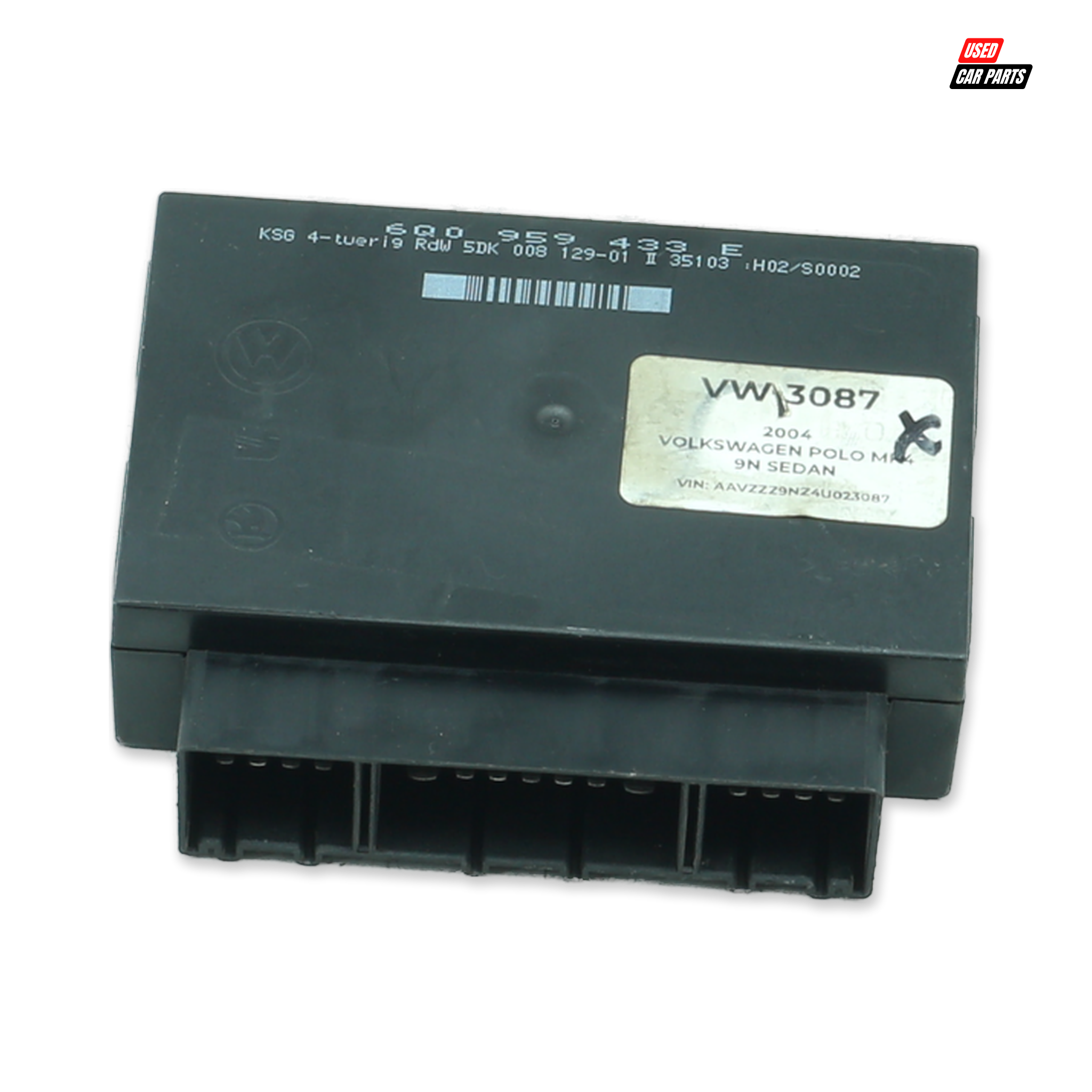 Used Comfort Control Unit Module (Part Number 6Q0959433E) for 2009 Volkswagen Polo Mk4 Sedan
