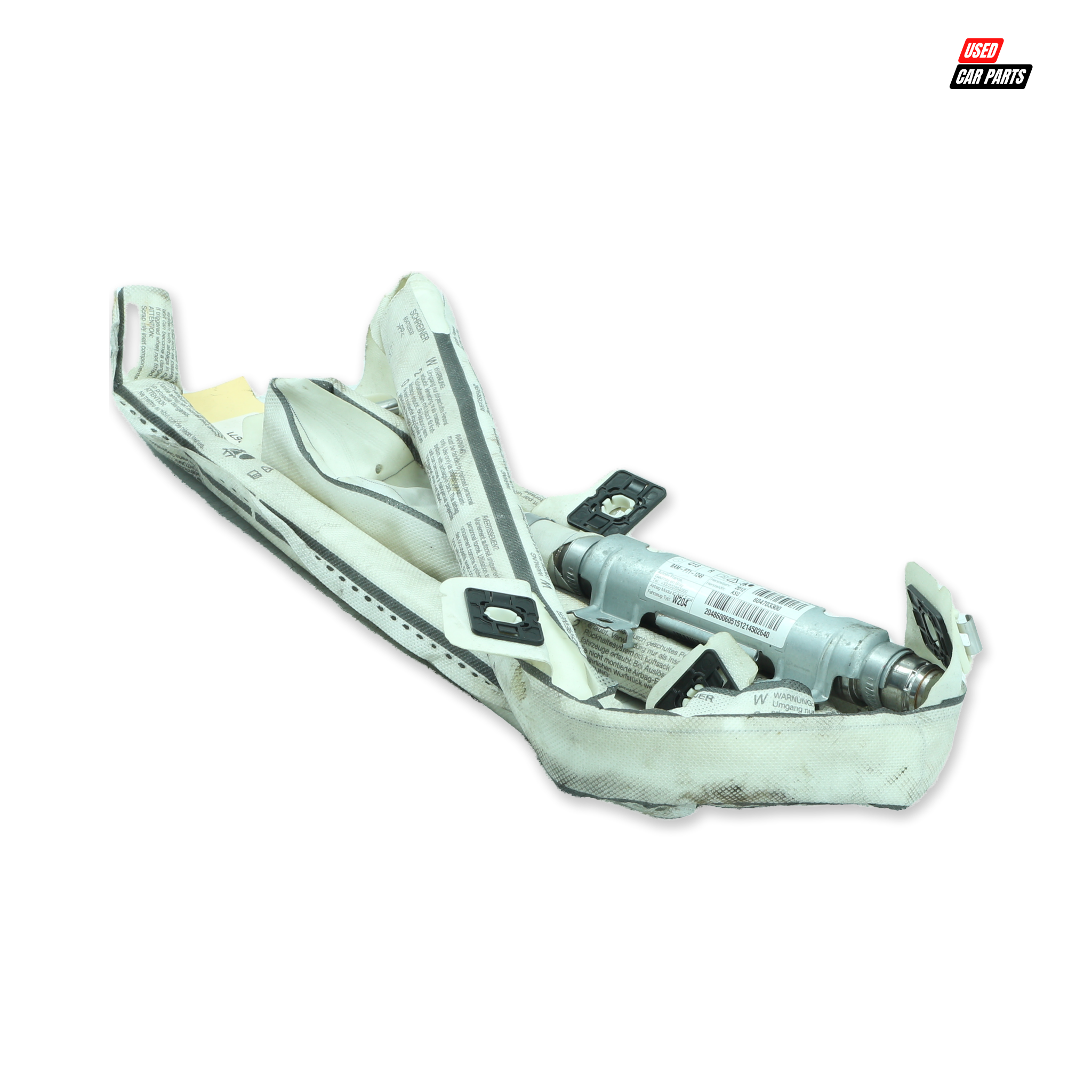 Used Drivers Side Curtain Airbag (Part Number 604703300) for 2012 MERCEDES-BENZ C180