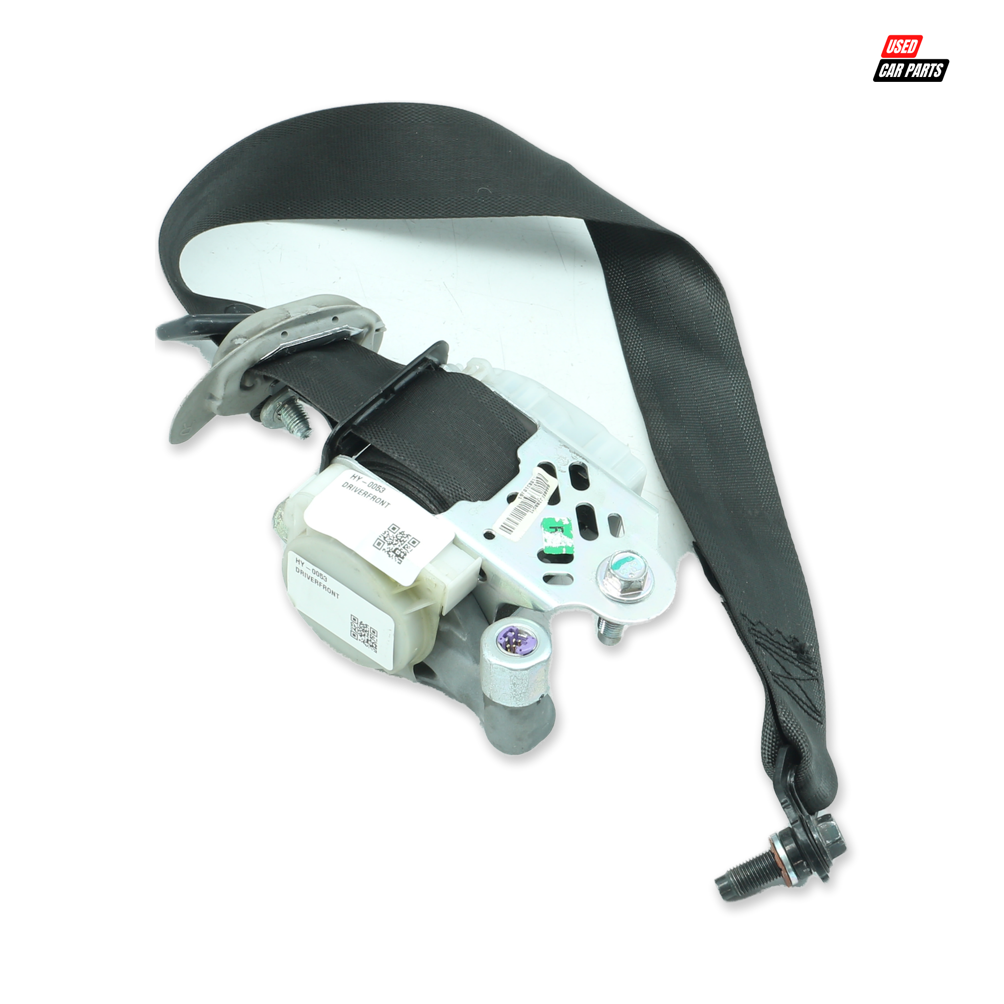 Used Driver Side Front Seatbelt (Part Number 88870-801J200) for 2013 HYUNDAI i20 1.4D GLIDE