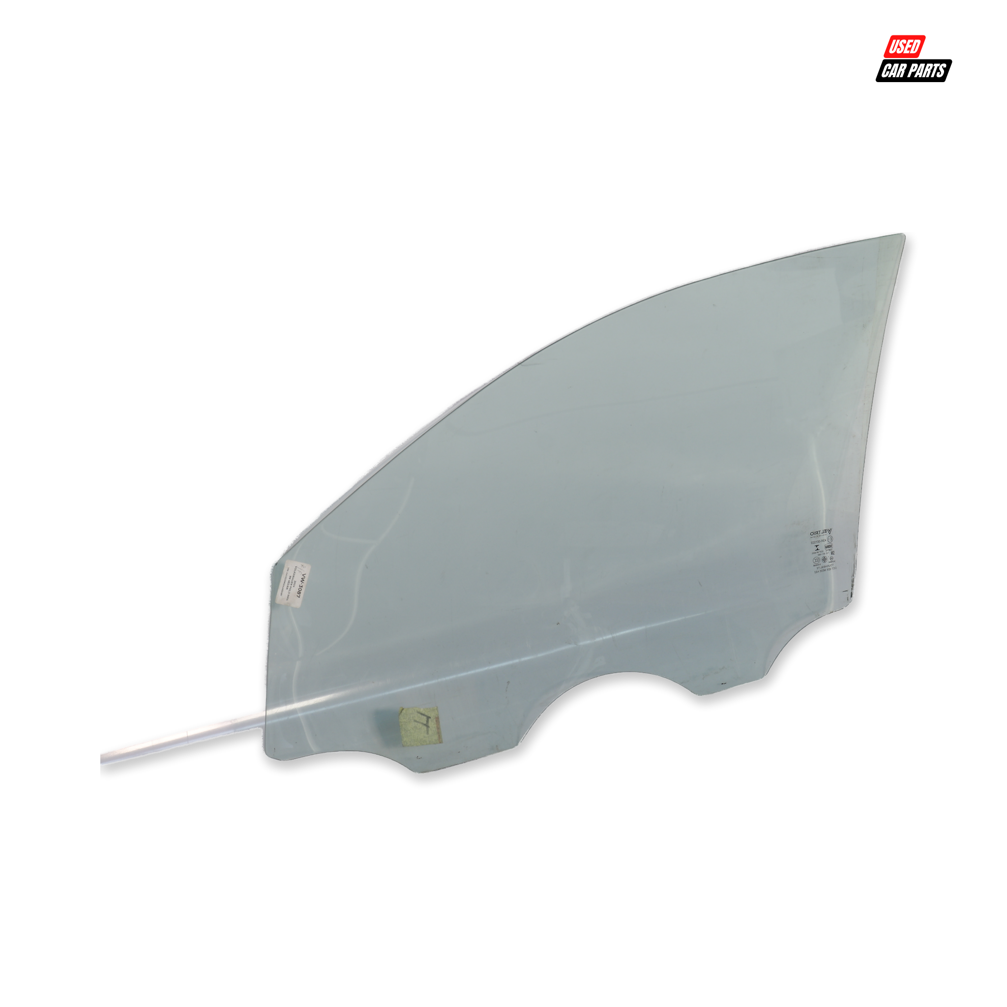 Used (Salvaged) Drivers Side Front Window (Part Number 43R-001533) for 2009 Volkswagen Polo Mk4 Sedan