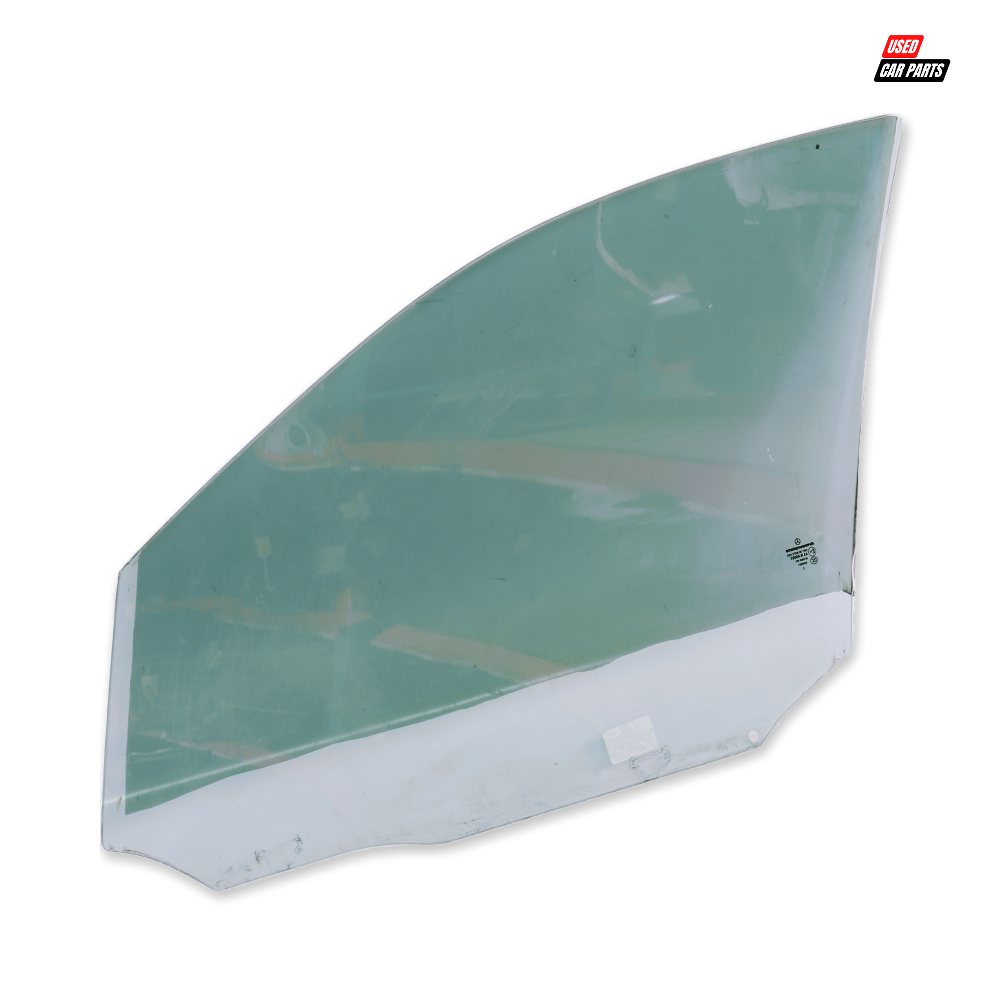 Used Driver's Side Front Window (Part Number 43R-00083) for 2012 Mercedes-Benz C180