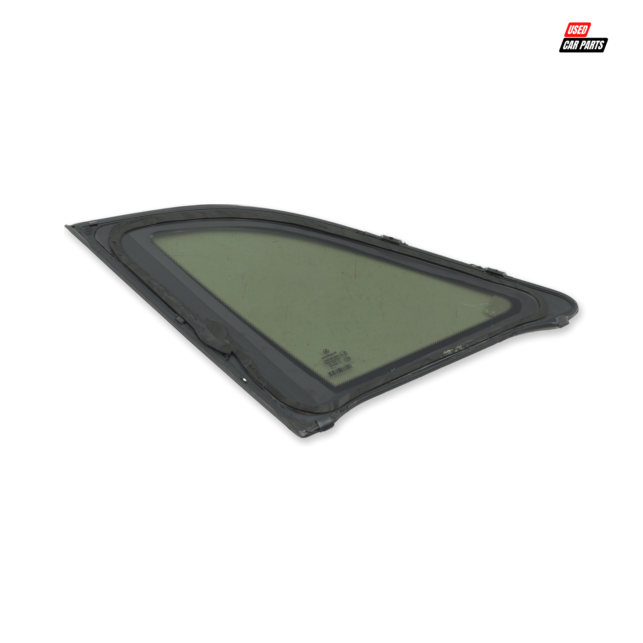 Used Drivers Side Rear Quarter Window (Part Number 43R001583) for 2011 MERCEDES-BENZ B180