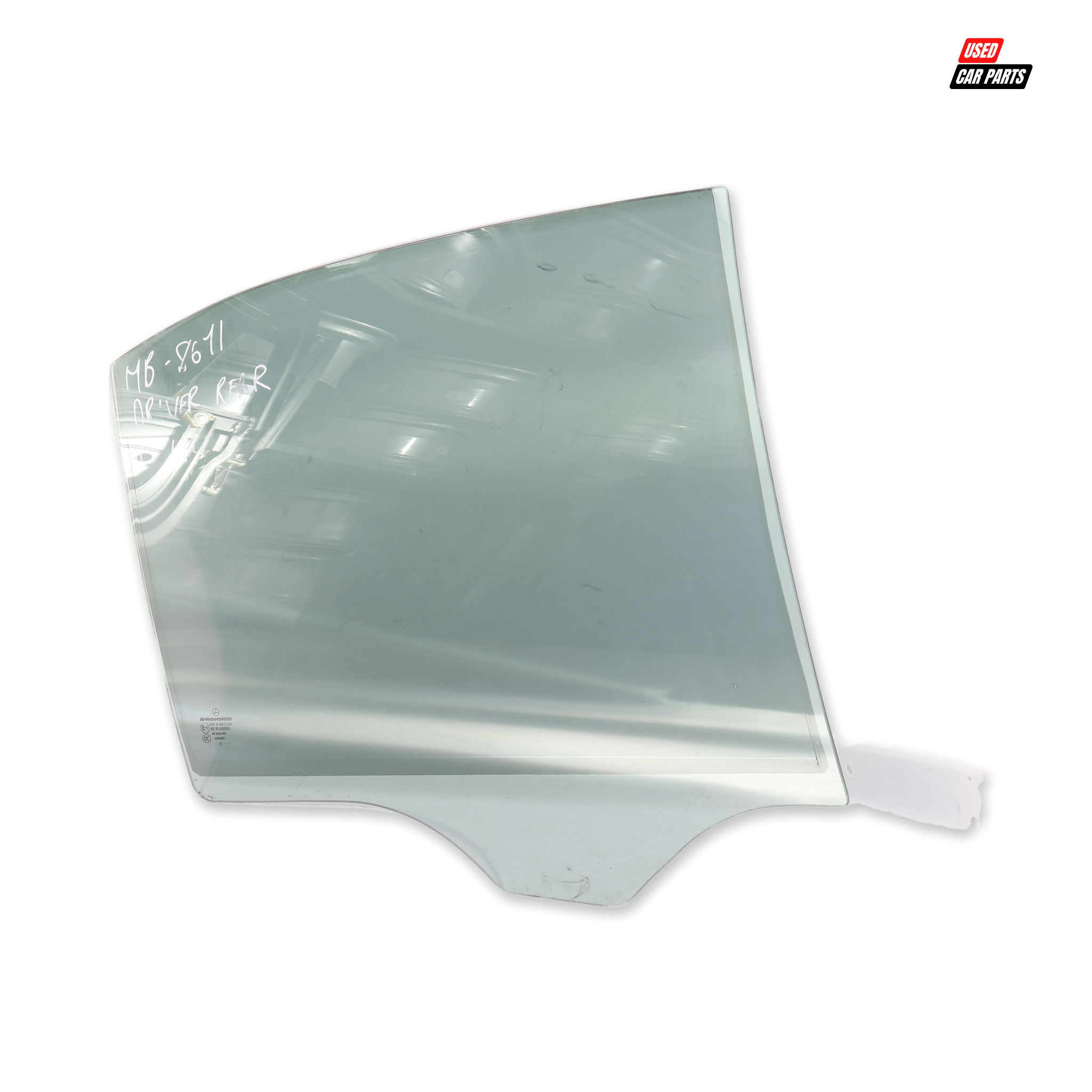 Used Mercedes-Benz C180 2012 Drivers Side Rear Window (Part Number 43R-0083)
