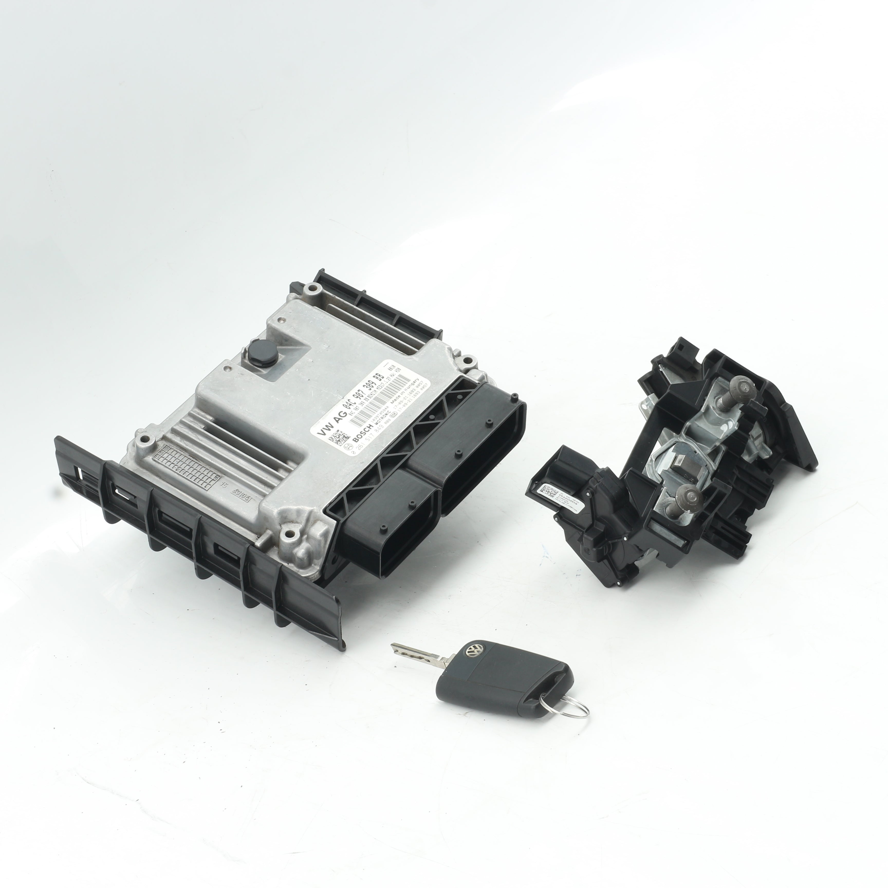 Used VOLKSWAGEN POLO 1.2 TRENDLINE DSG ECU + KEY + IGNITION - OEM Part 04C907309BB,1K0905851