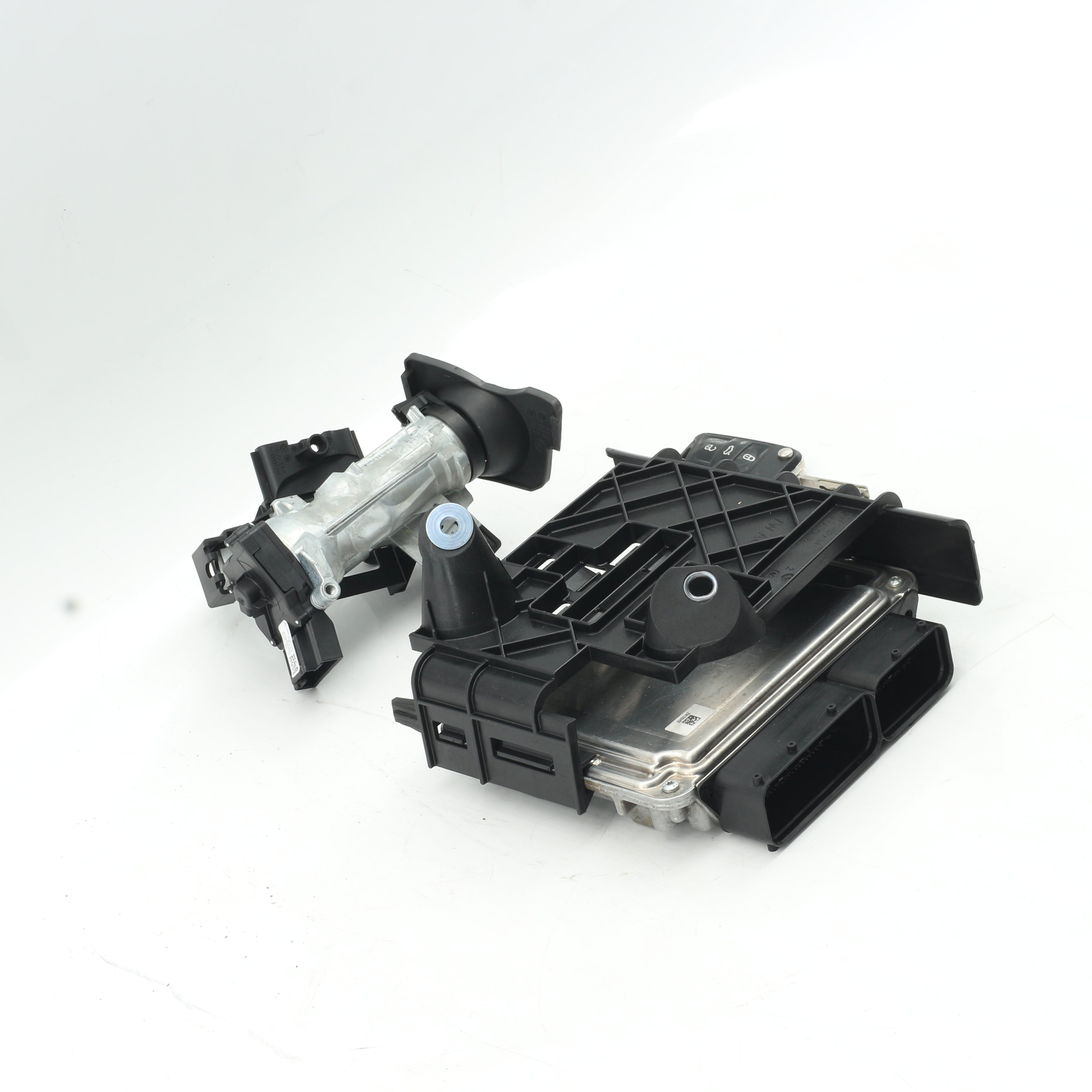 Used VOLKSWAGEN POLO 1.2 TRENDLINE DSG ECU + KEY + IGNITION - OEM Part 04C907309BB,1K0905851