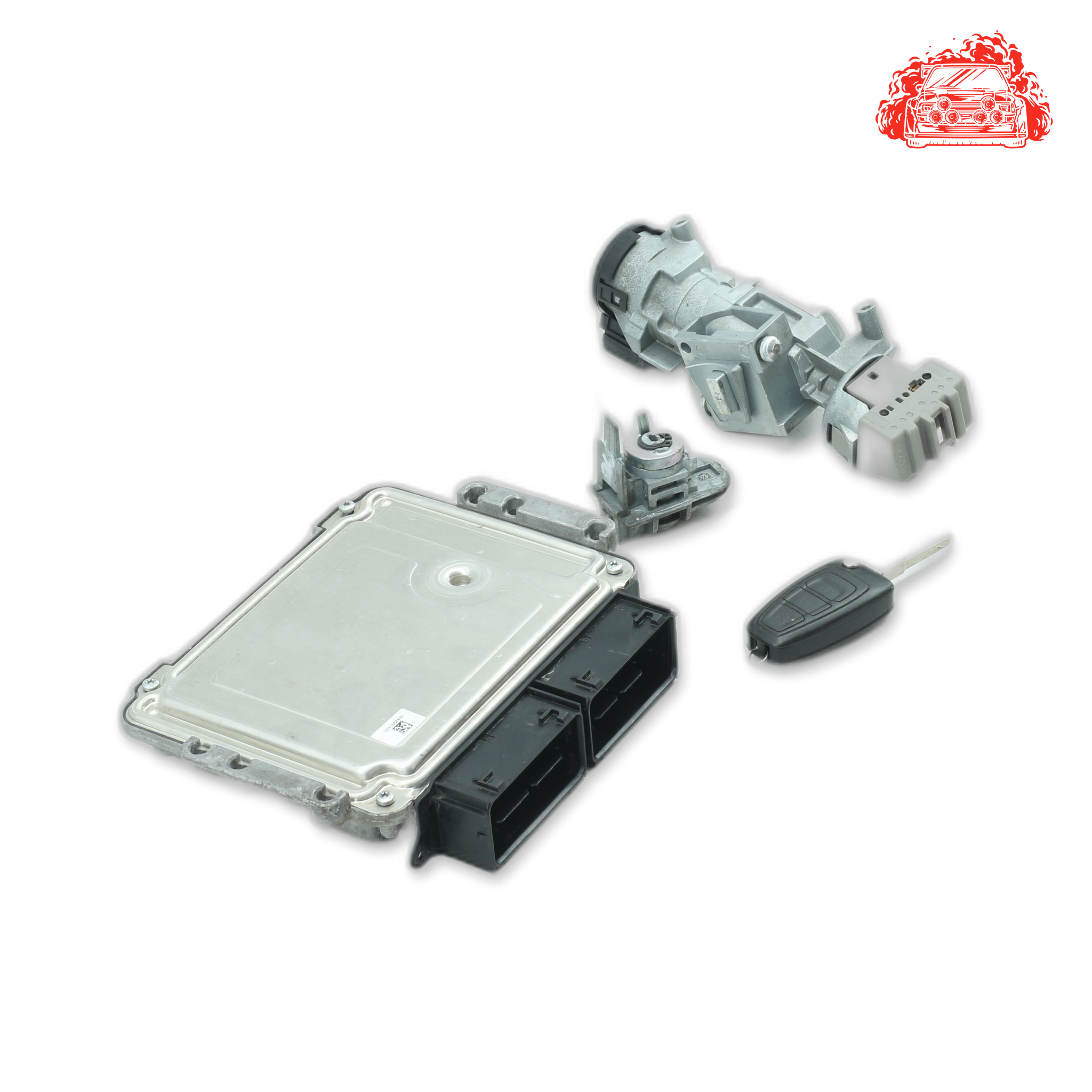 Used Ford Focus 1.0 EcoBoost Ambiente ECU + Ignition + Keys + Barrels - OEM Part F1FA-12A650,3M51-3F880