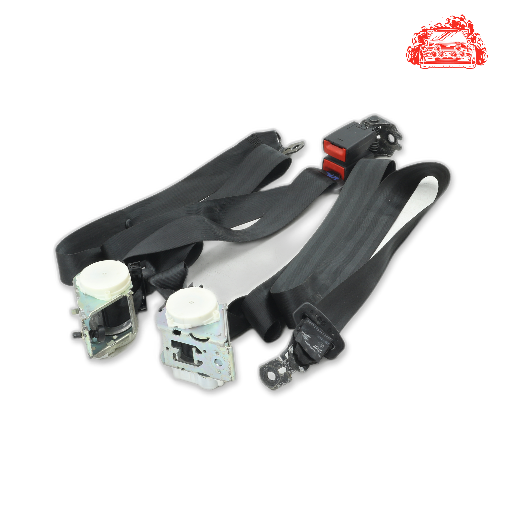 Used Ford Focus 1.0 EcoBoost Ambiente Rear Non Pretensioner Seat Belt Set - OEM BM5113A601