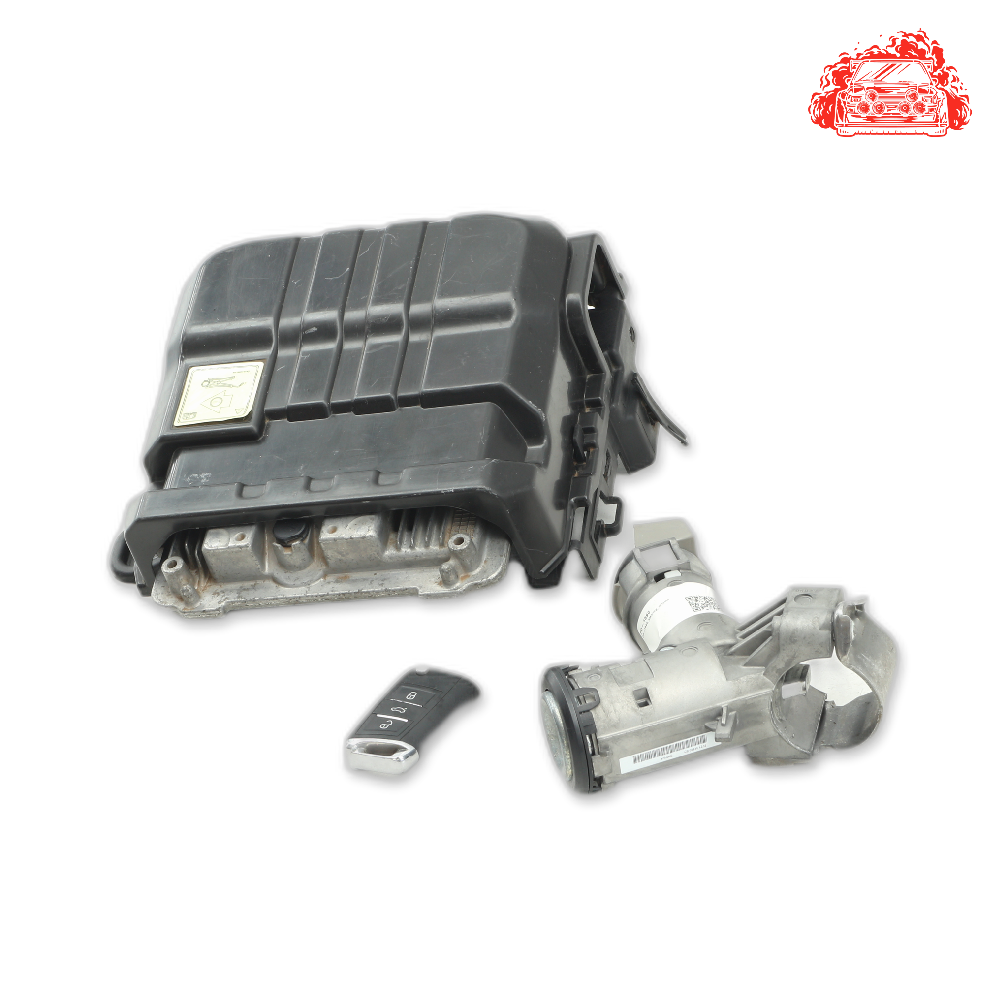 Used Ford EcoSport ECU + Ignition + Keys + Barrels - OEM Part CN1512A692,9V213F880ED