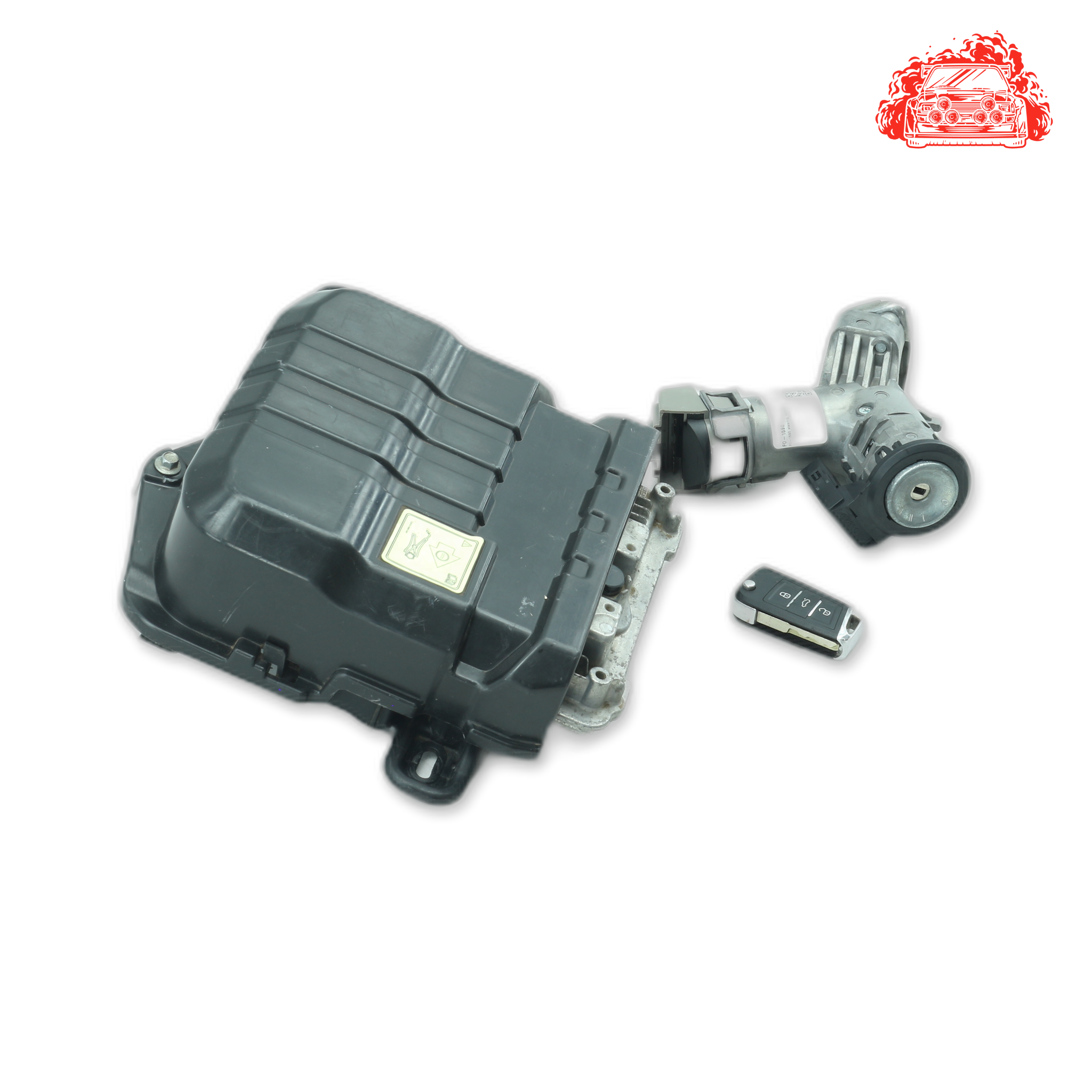 Used Ford EcoSport ECU + Ignition + Keys + Barrels - OEM Part CN1512A692,9V213F880ED
