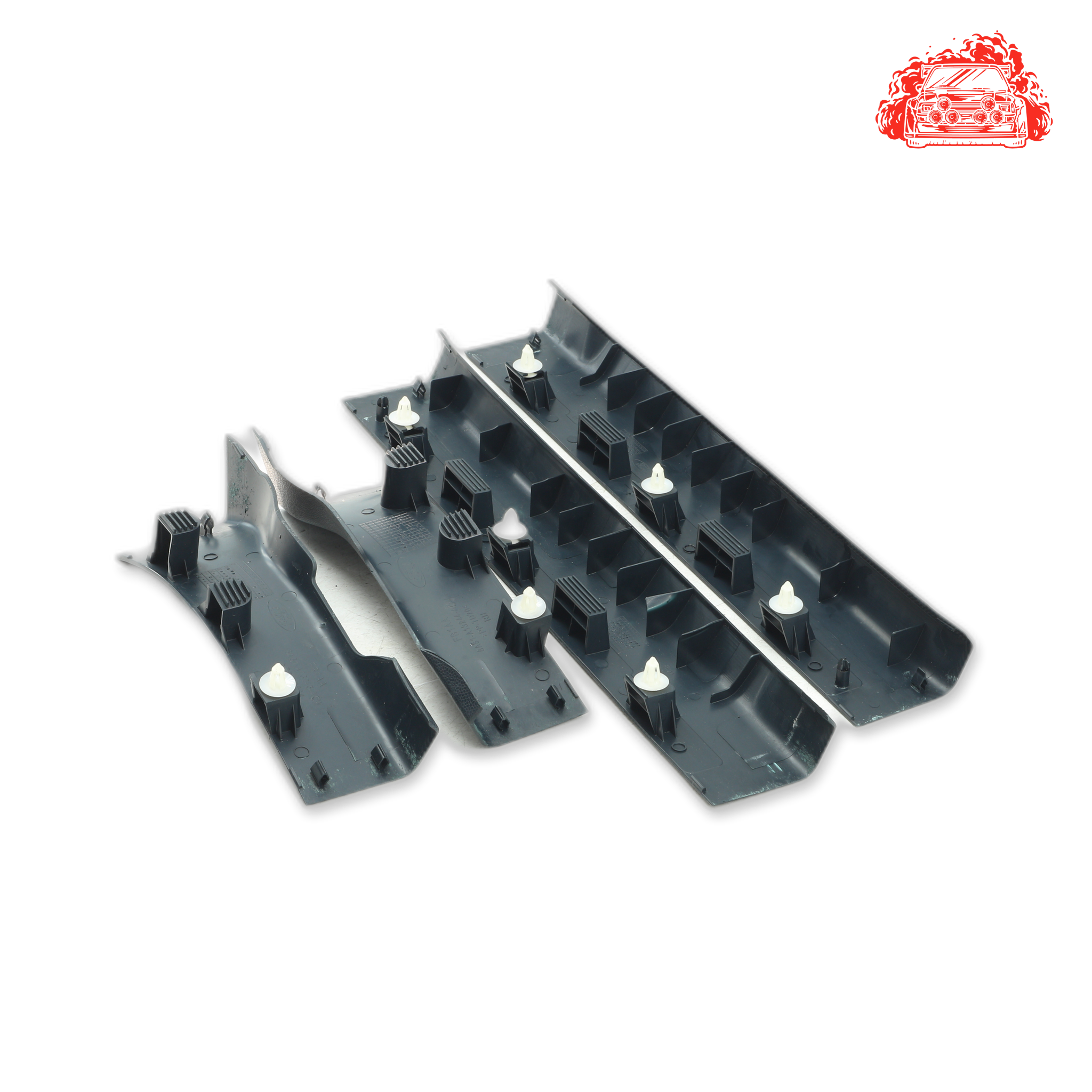 Ford Fiesta 1.6 Ambiente Powershift Door Sill Trim Strip Set - OEM Part 8A61-A13201-ABW