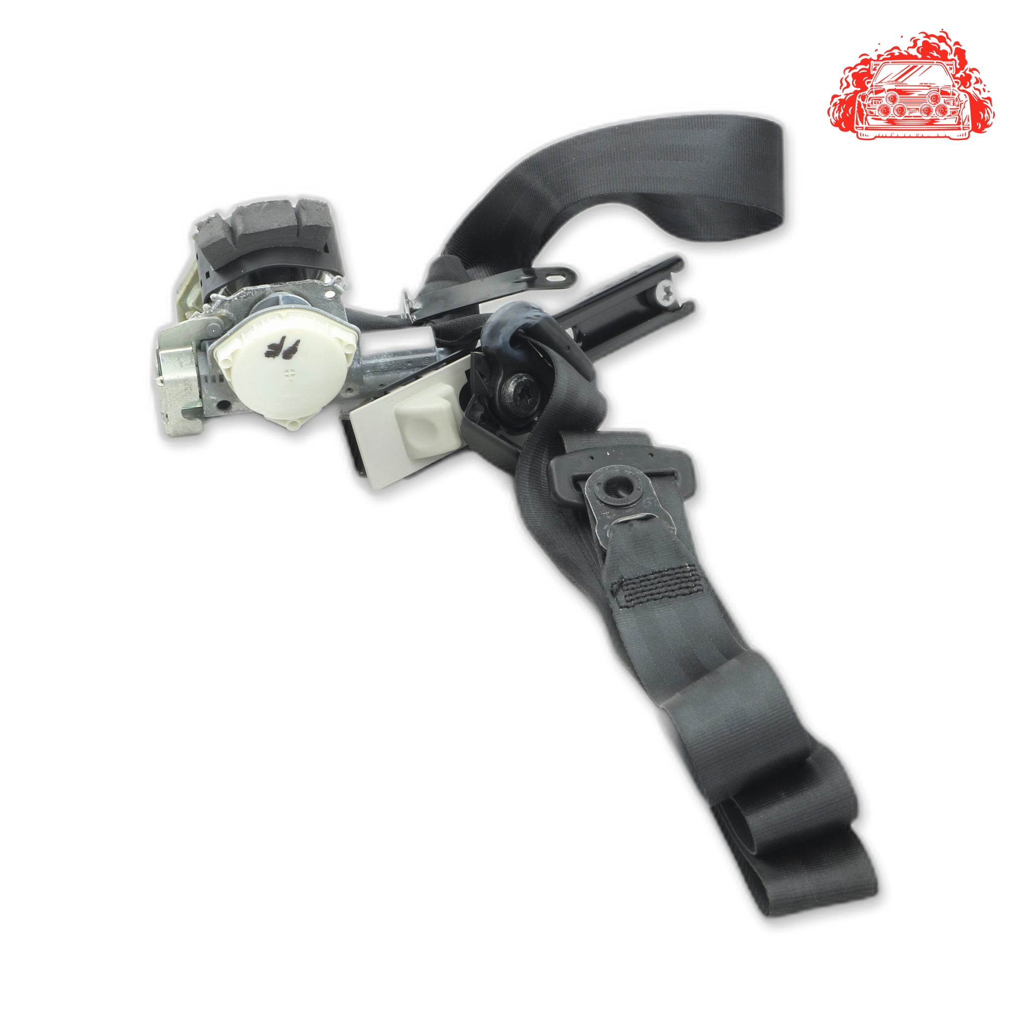 Used Ford Fiesta 1.6 Ambiente Powershift Passenger Side Front Pretensioner Seat Belt - OEM Part 34054703,33013567B