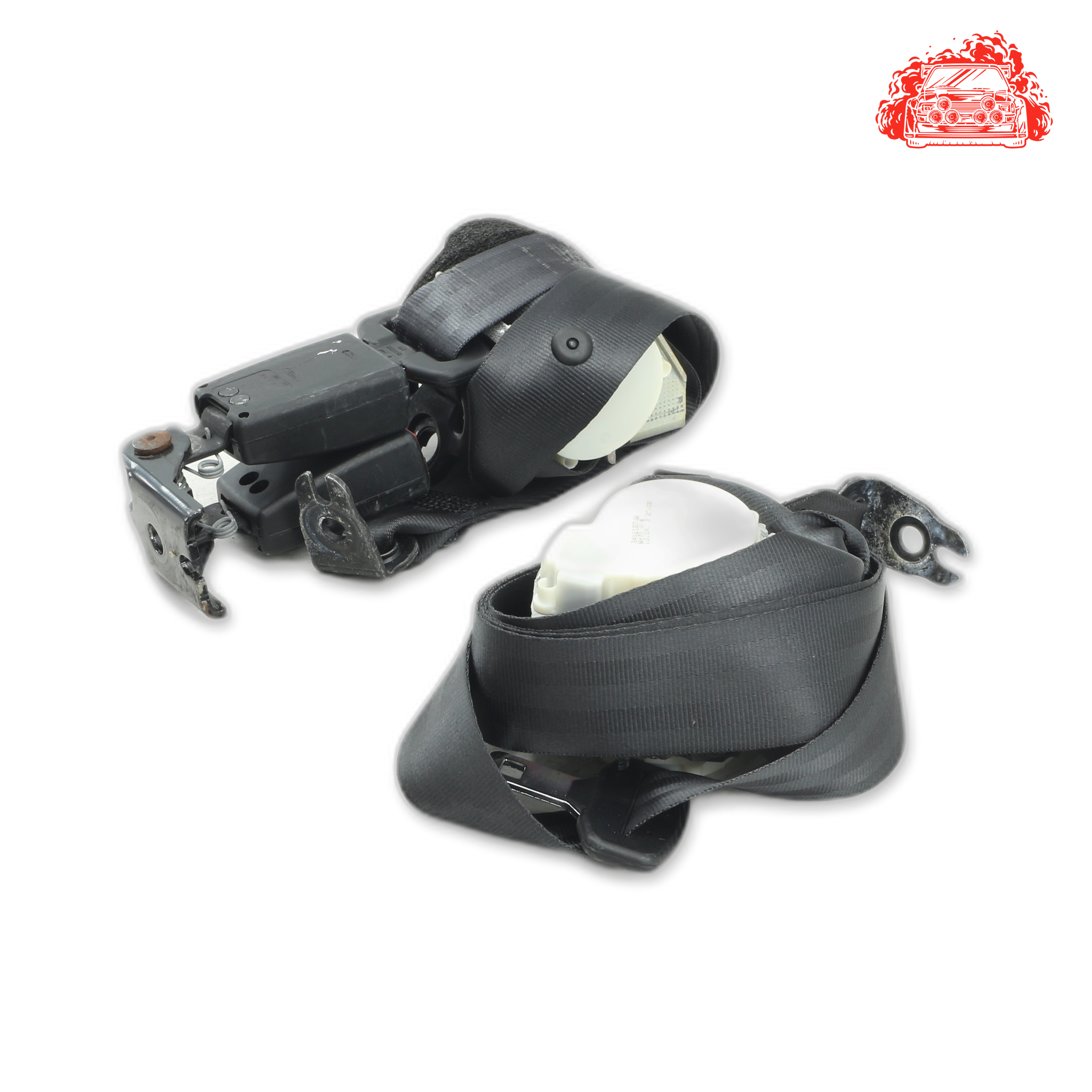 Used Ford Fiesta 1.6 Ambiente Powershift Rear Non Pretensioner Seat Belt Set - OEM Part 33021835