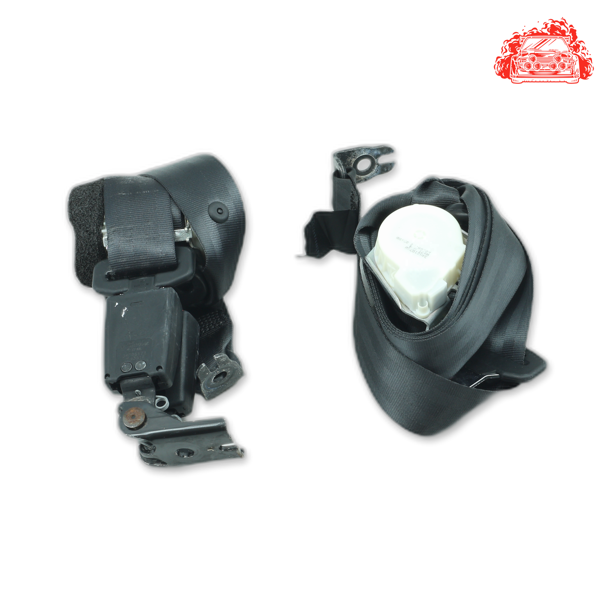 Used Ford Fiesta 1.6 Ambiente Powershift Rear Non Pretensioner Seat Belt Set - OEM Part 33021835