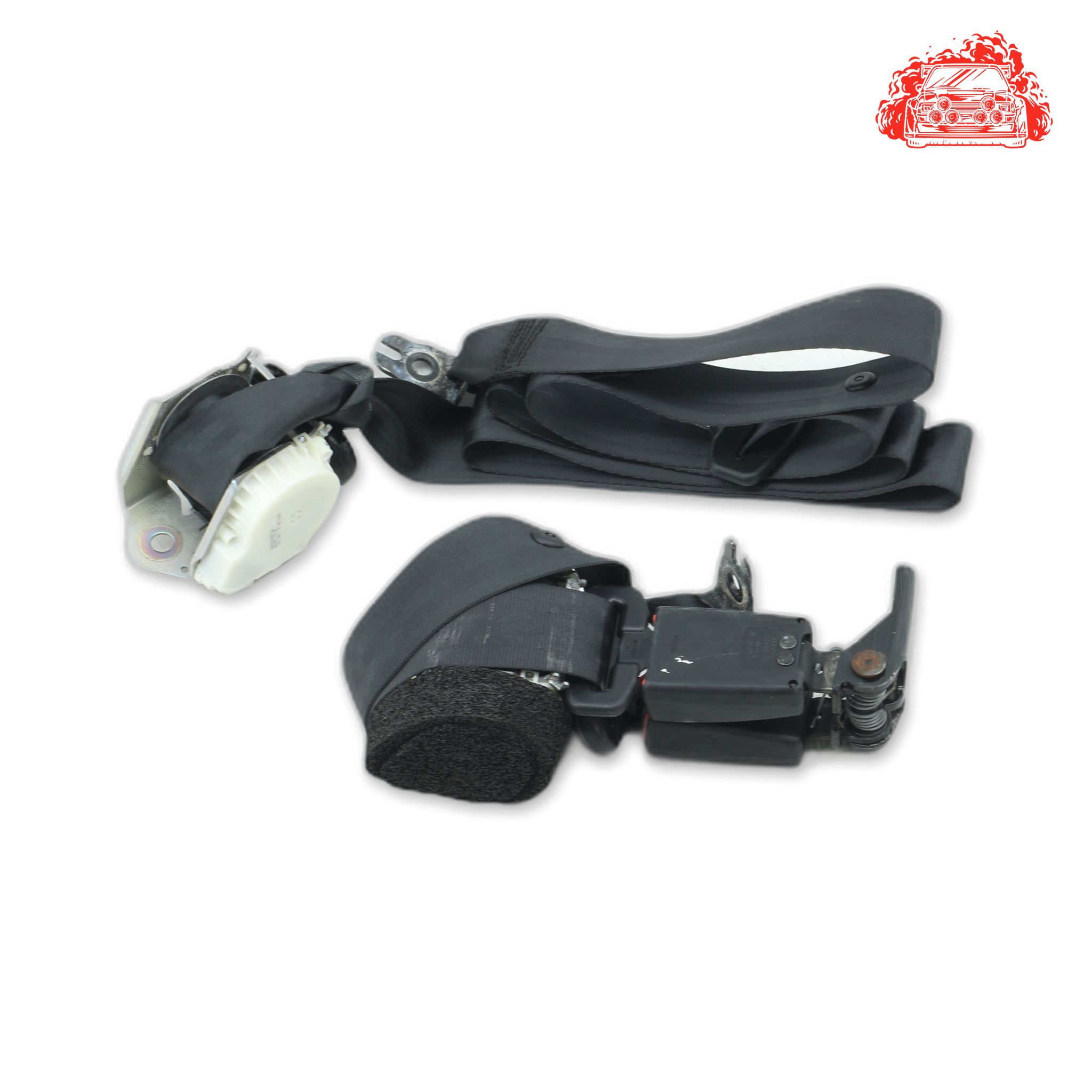 Used Ford Fiesta 1.6 Ambiente Powershift Rear Non Pretensioner Seat Belt Set - OEM Part 33021835