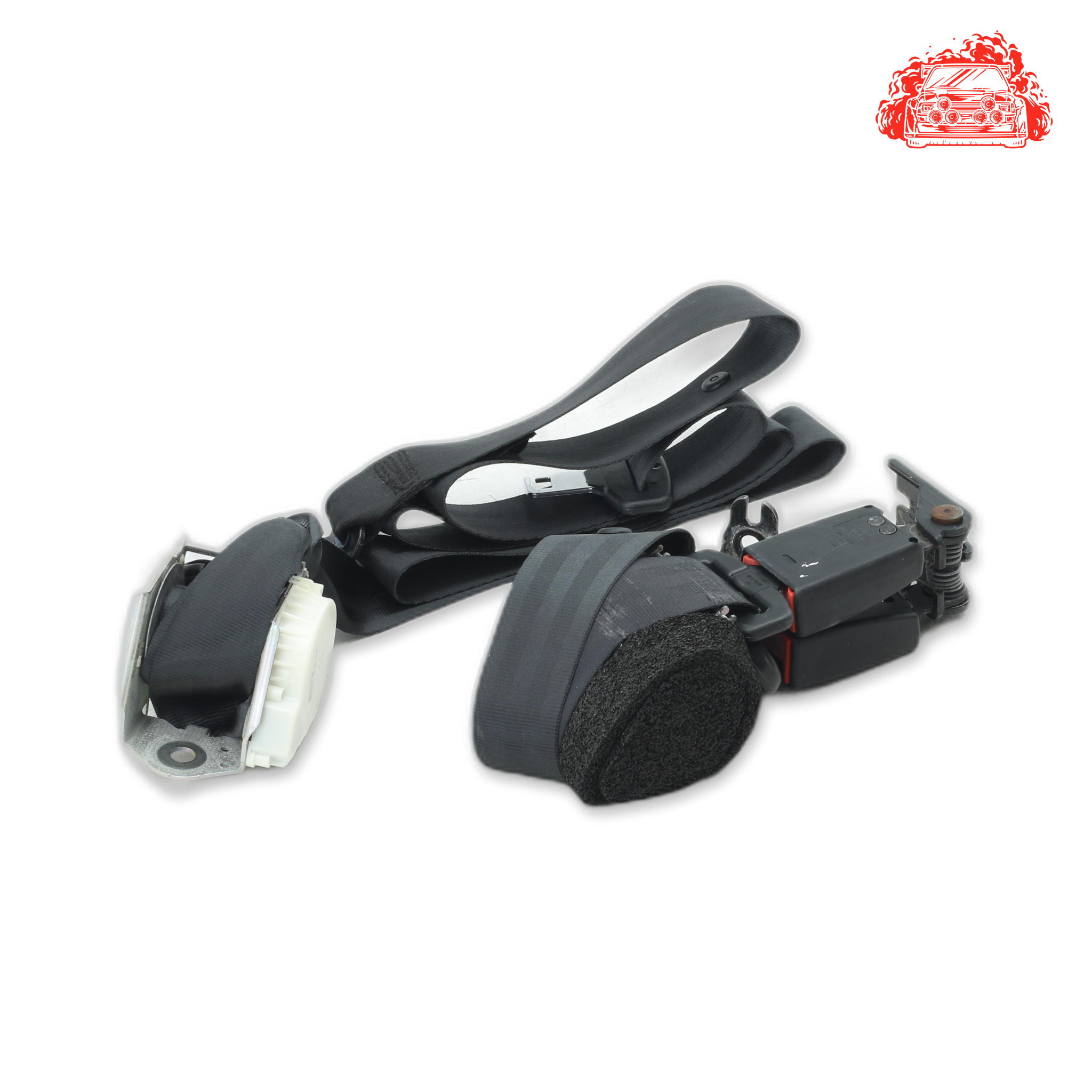 Used Ford Fiesta 1.6 Ambiente Powershift Rear Non Pretensioner Seat Belt Set - OEM Part 33021835