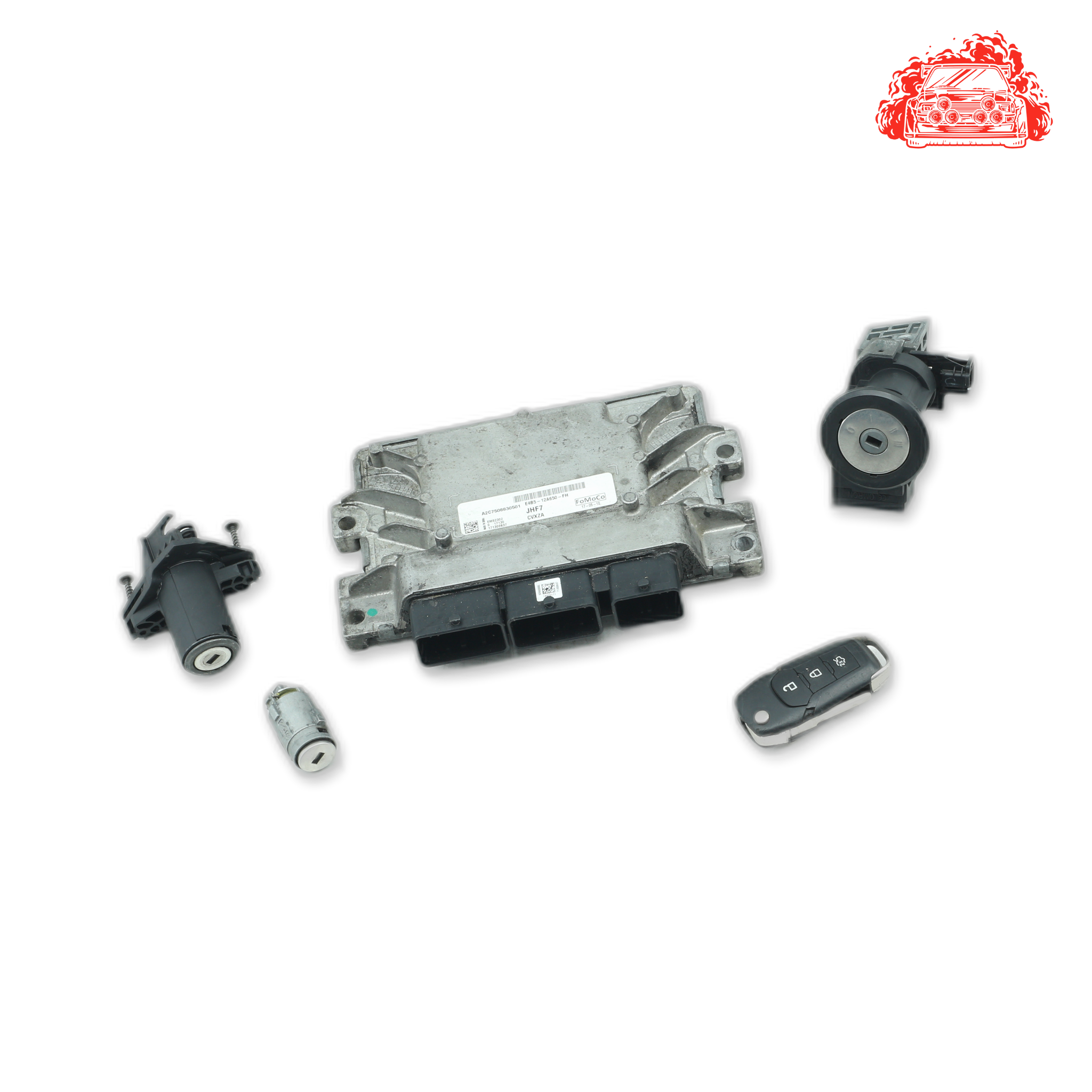 Used Ford FIGO 1.5 TREND ECU + Ignition + Keys + Barrels - E4B512A650