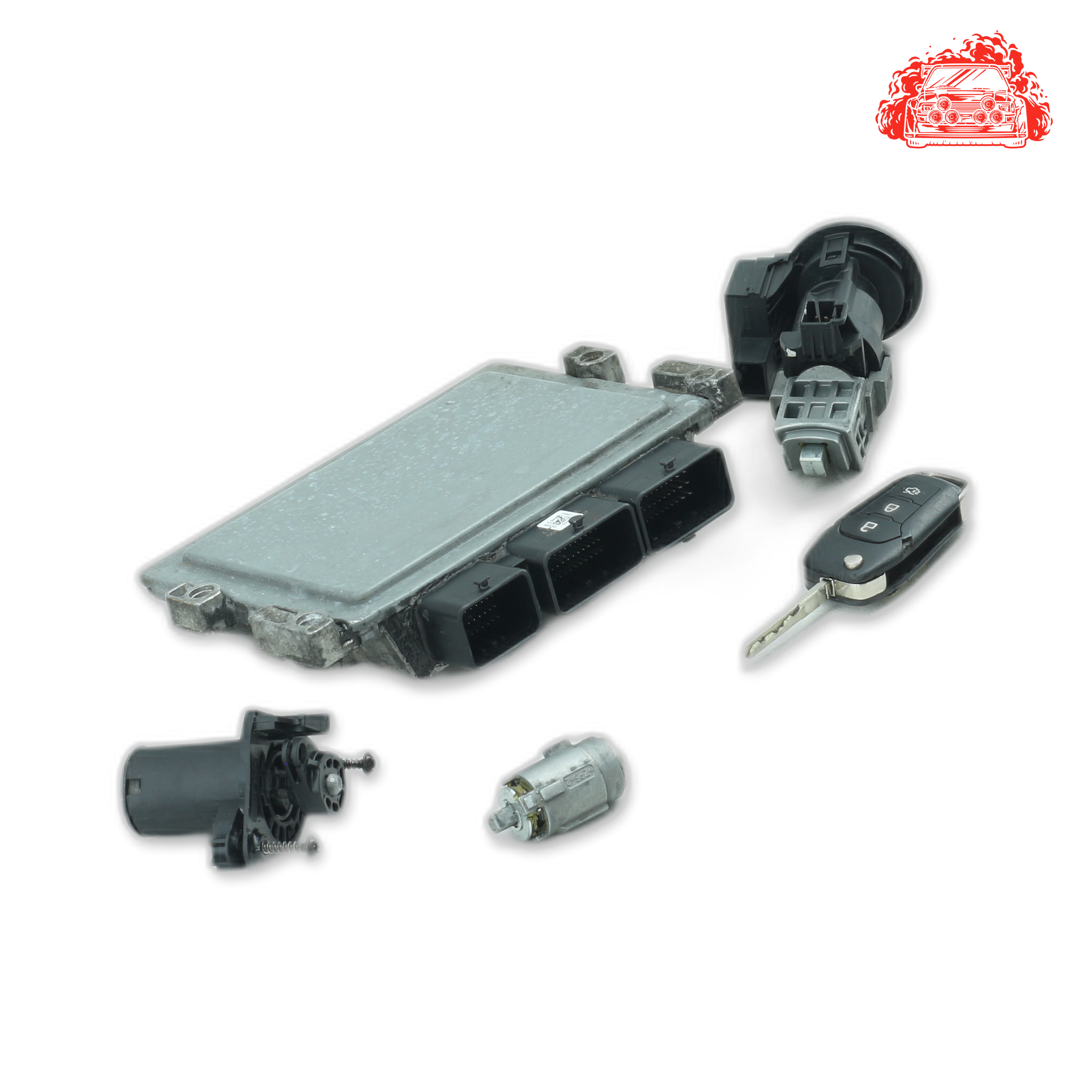 Used Ford FIGO 1.5 TREND ECU + Ignition + Keys + Barrels - E4B512A650