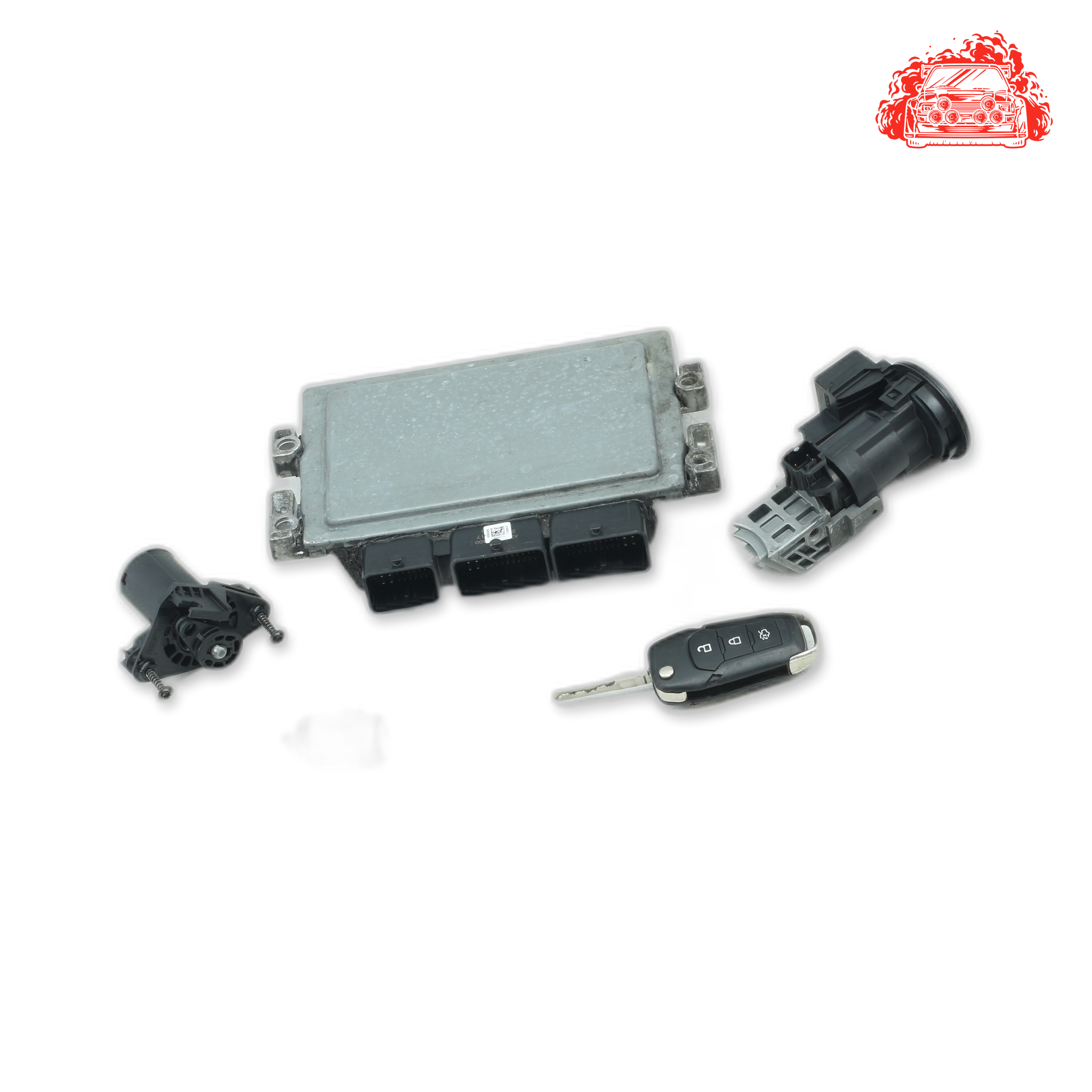 Used Ford FIGO 1.5 TREND ECU + Ignition + Keys + Barrels - E4B512A650