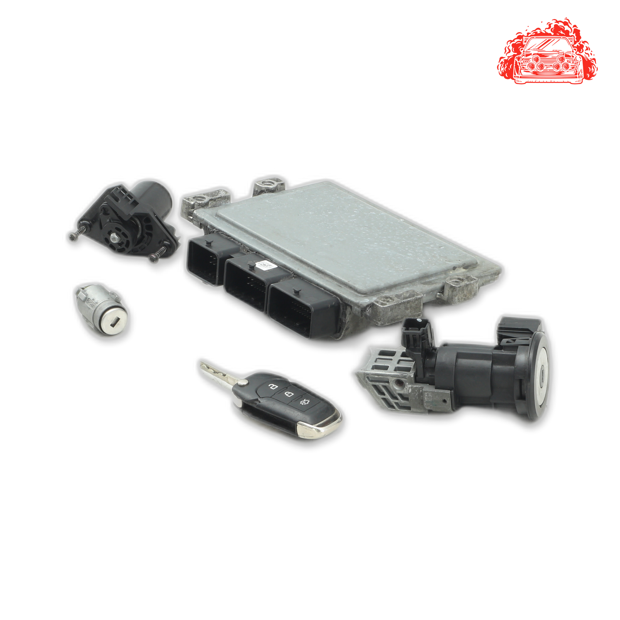 Used Ford FIGO 1.5 TREND ECU + Ignition + Keys + Barrels - E4B512A650