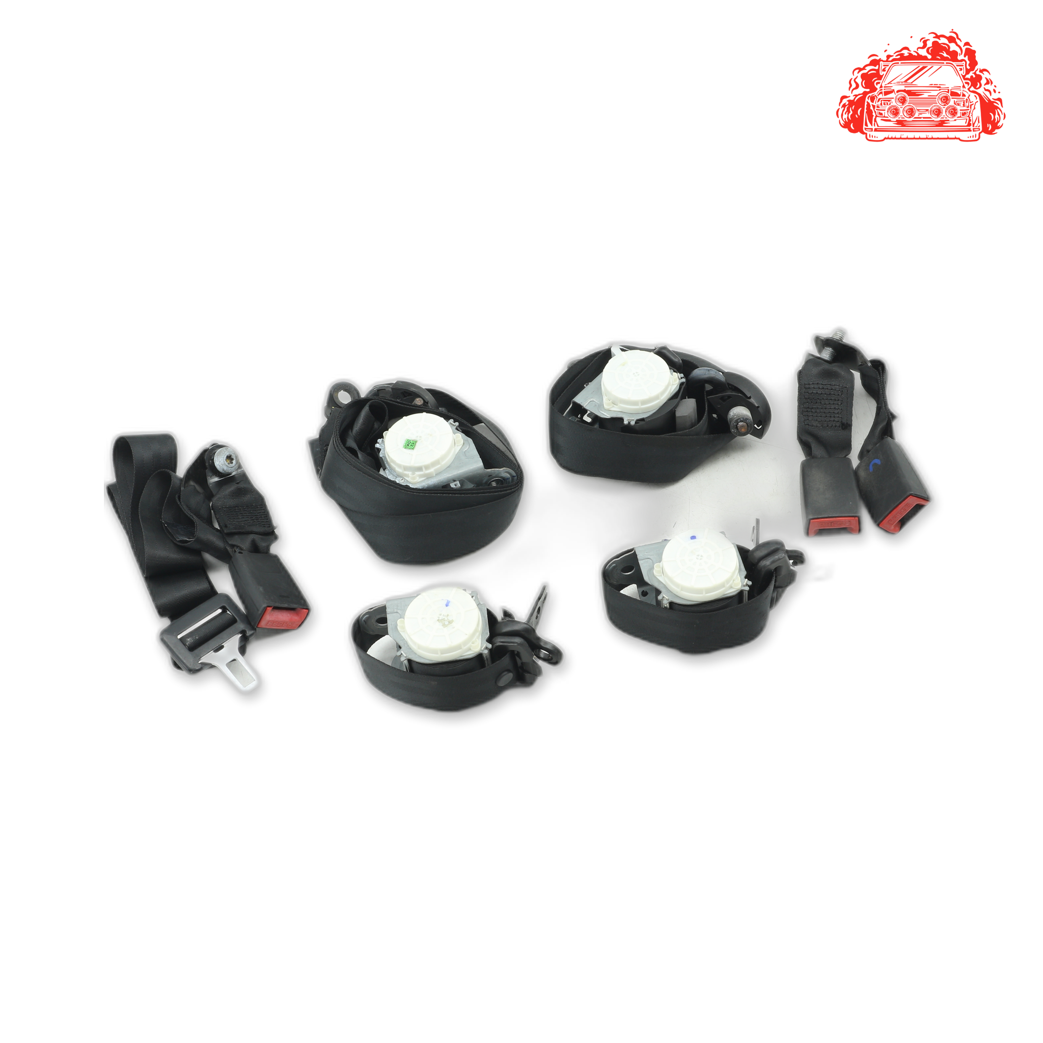 Used Ford FIGO 1.5 TREND (5DR) Front & Rear Seat Belt Set - OEM Part E4B5-A61295