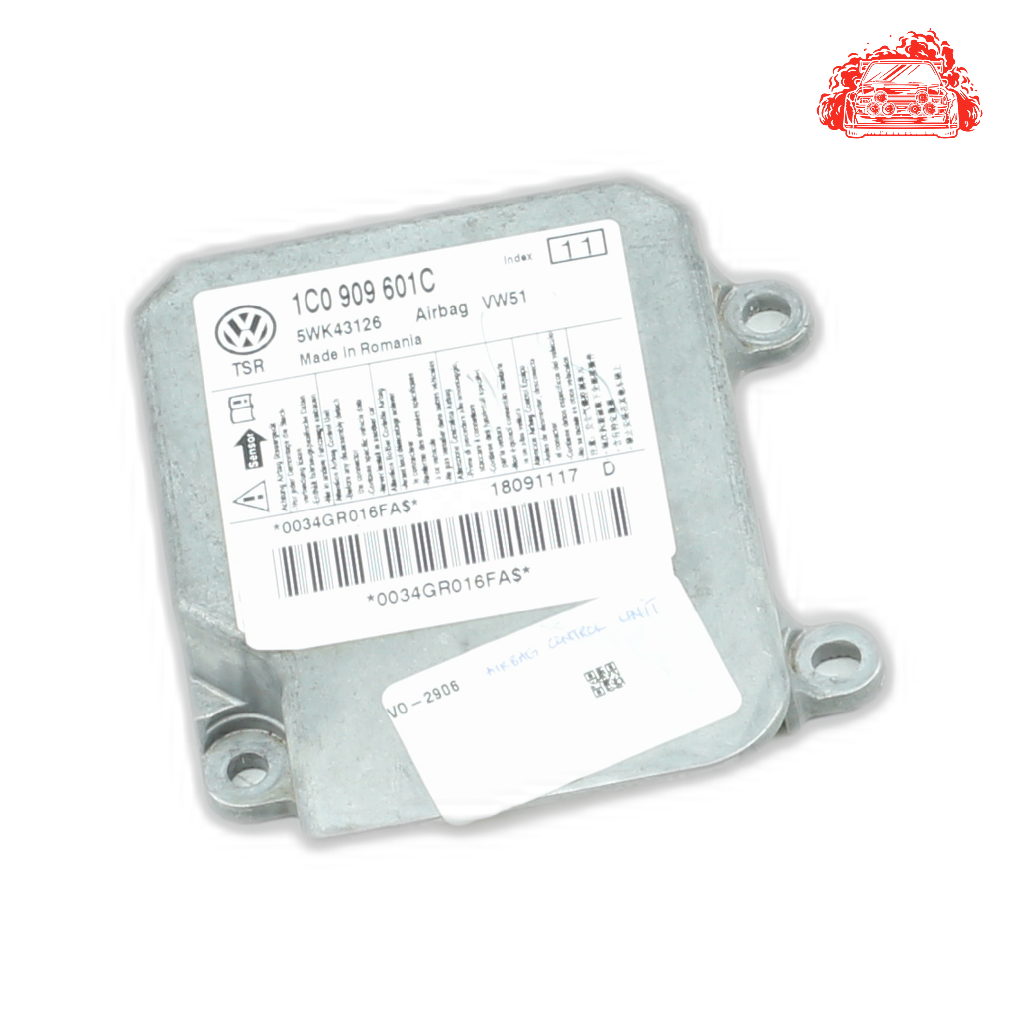 Used Volkswagen Golf Tenaciti 1.6i Airbag Control Module - OEM Part 1C0909601C
