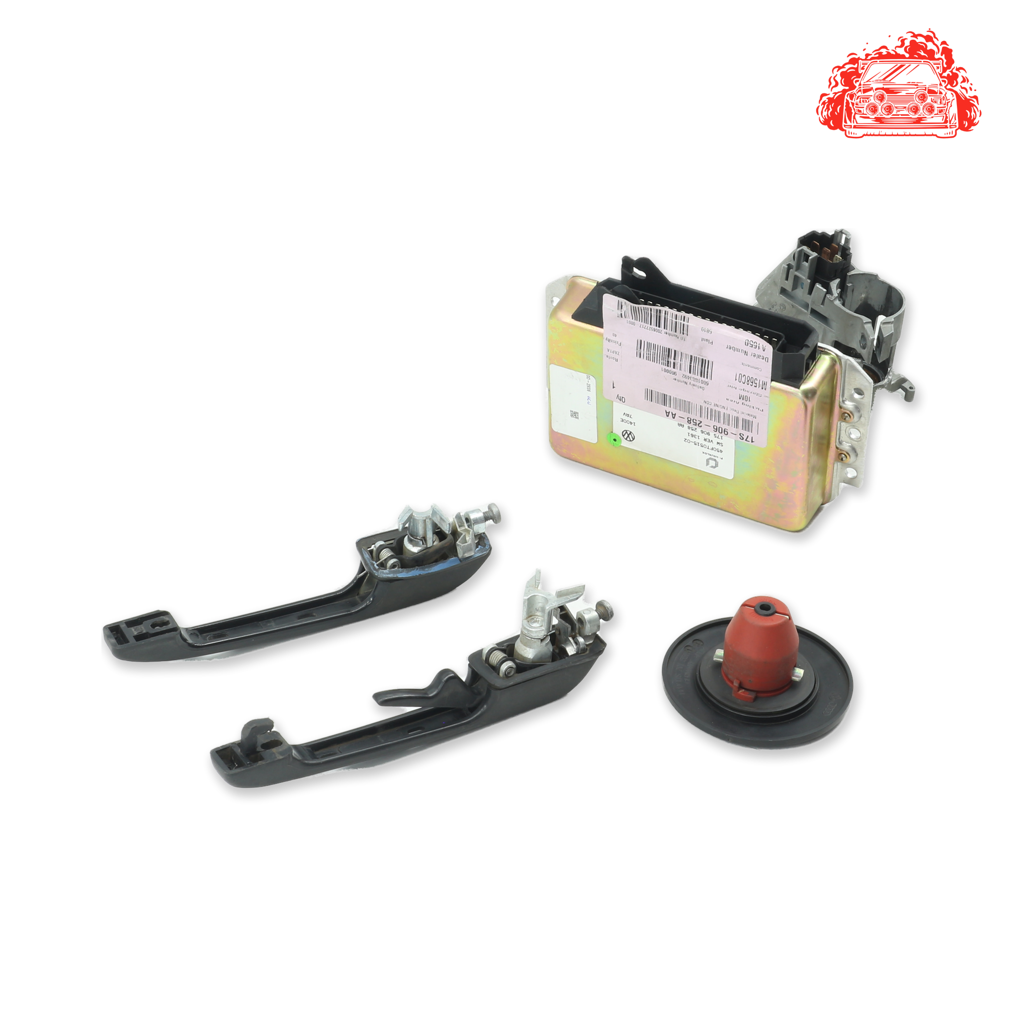 Used VOLKSWAGEN Golf Tenaciti 1.6i ECU + Ignition + Keys + Barrels - OEM Part 17S906258AA